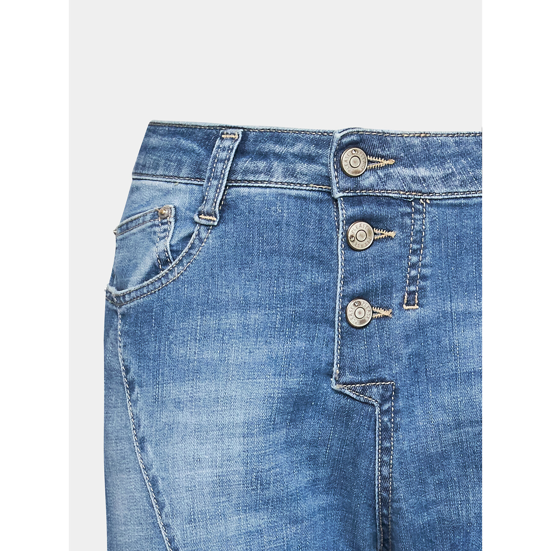 Please Дънки P0VVBQ2EPA Син Skinny Fit - Pepit.bg