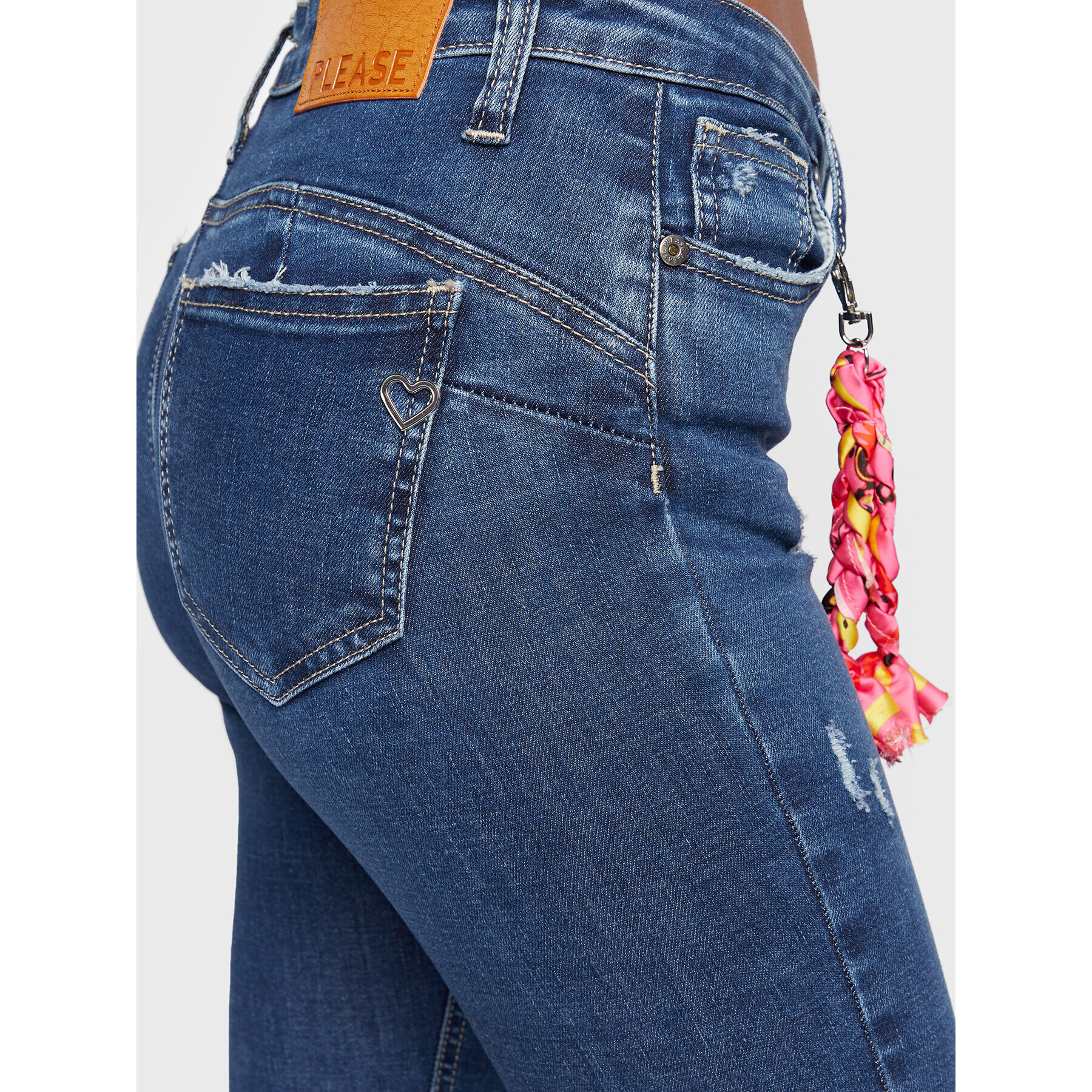 Please Дънки P0Z4YR7W5U Тъмносин Skinny Fit - Pepit.bg