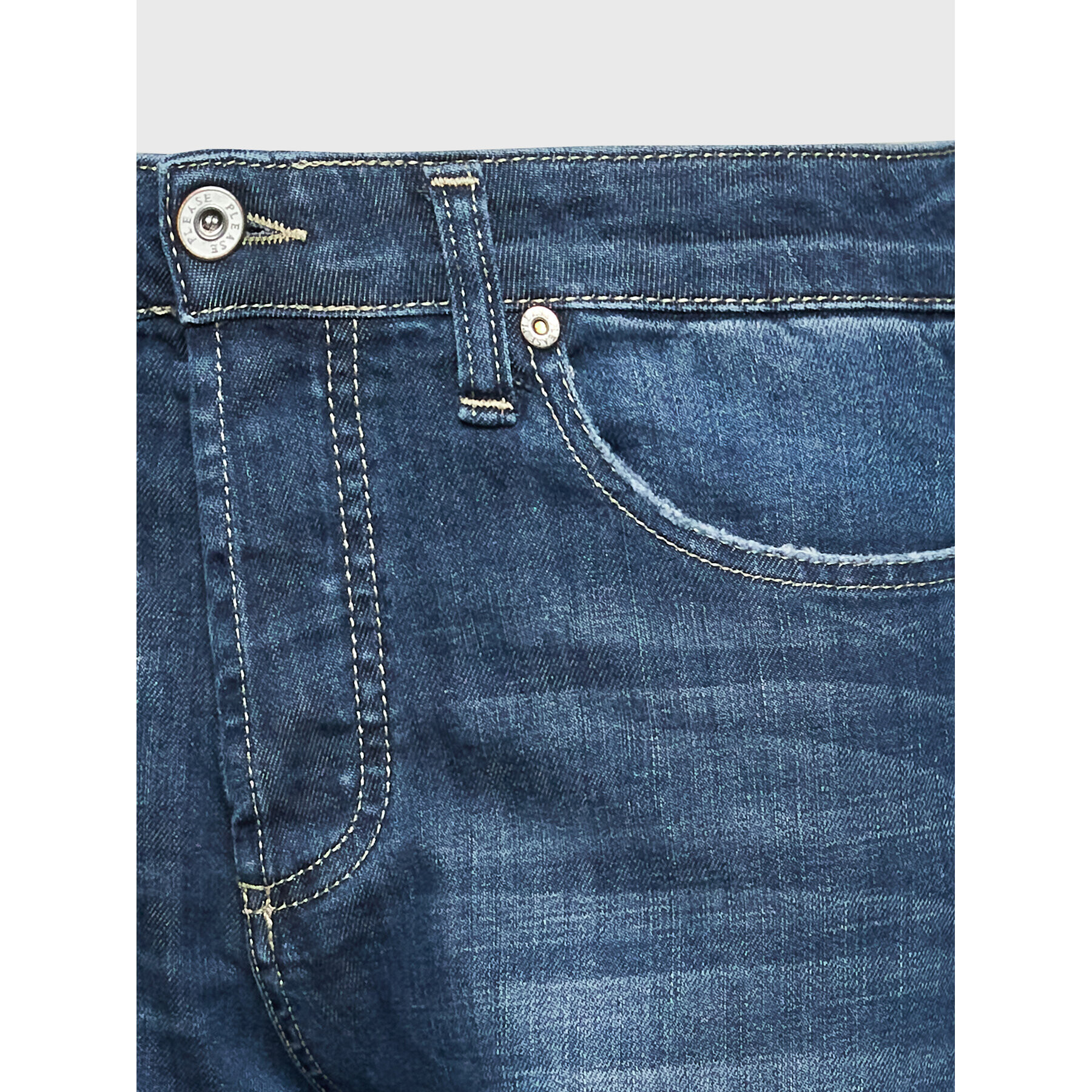Please Дънки P66MBQ2NGR Тъмносин Slim Fit - Pepit.bg