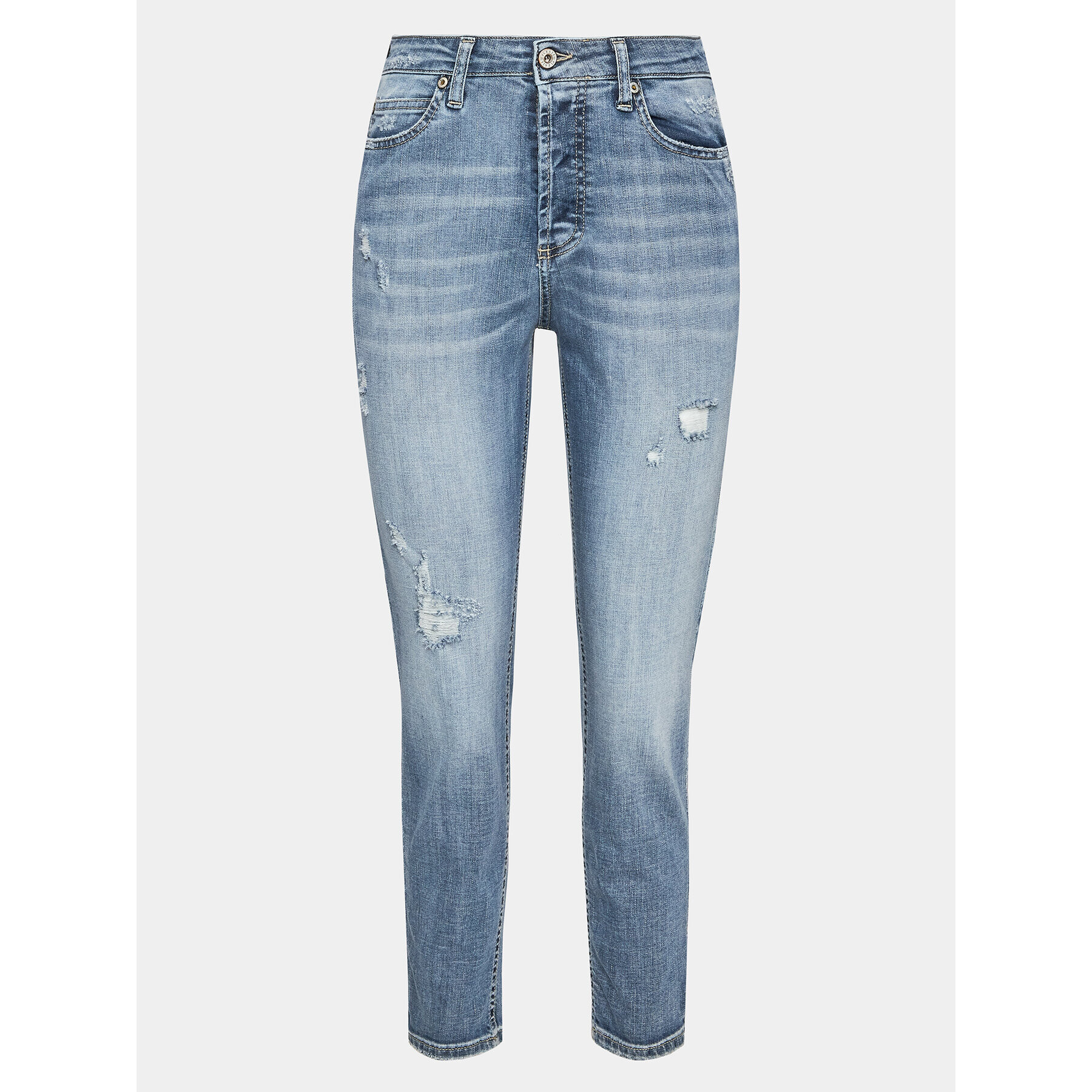 Please Дънки P66MBQ2WY8 Тъмносин Cropped Fit - Pepit.bg