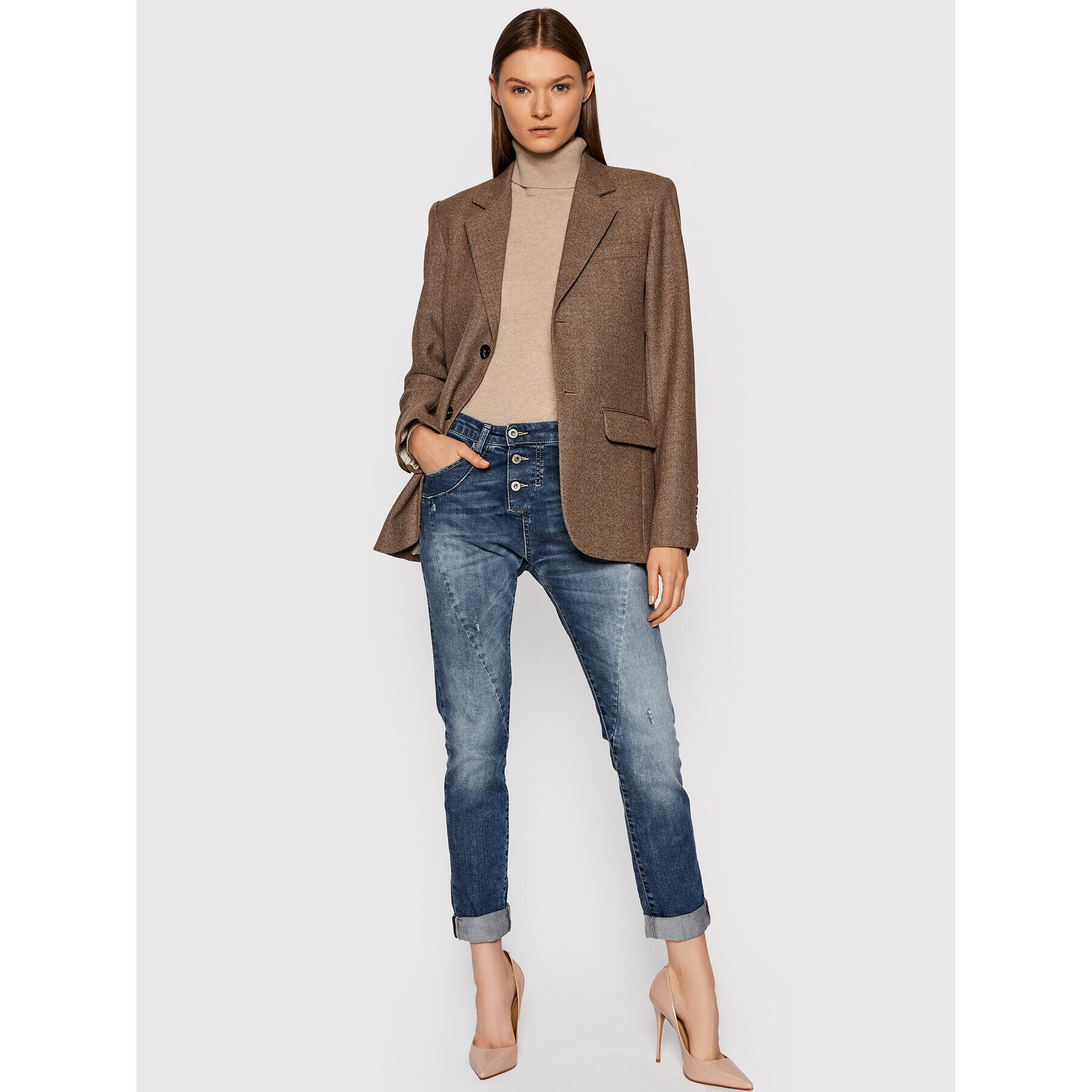 Please Дънки P78ABQ2DIX Тъмносин Skinny Fit - Pepit.bg