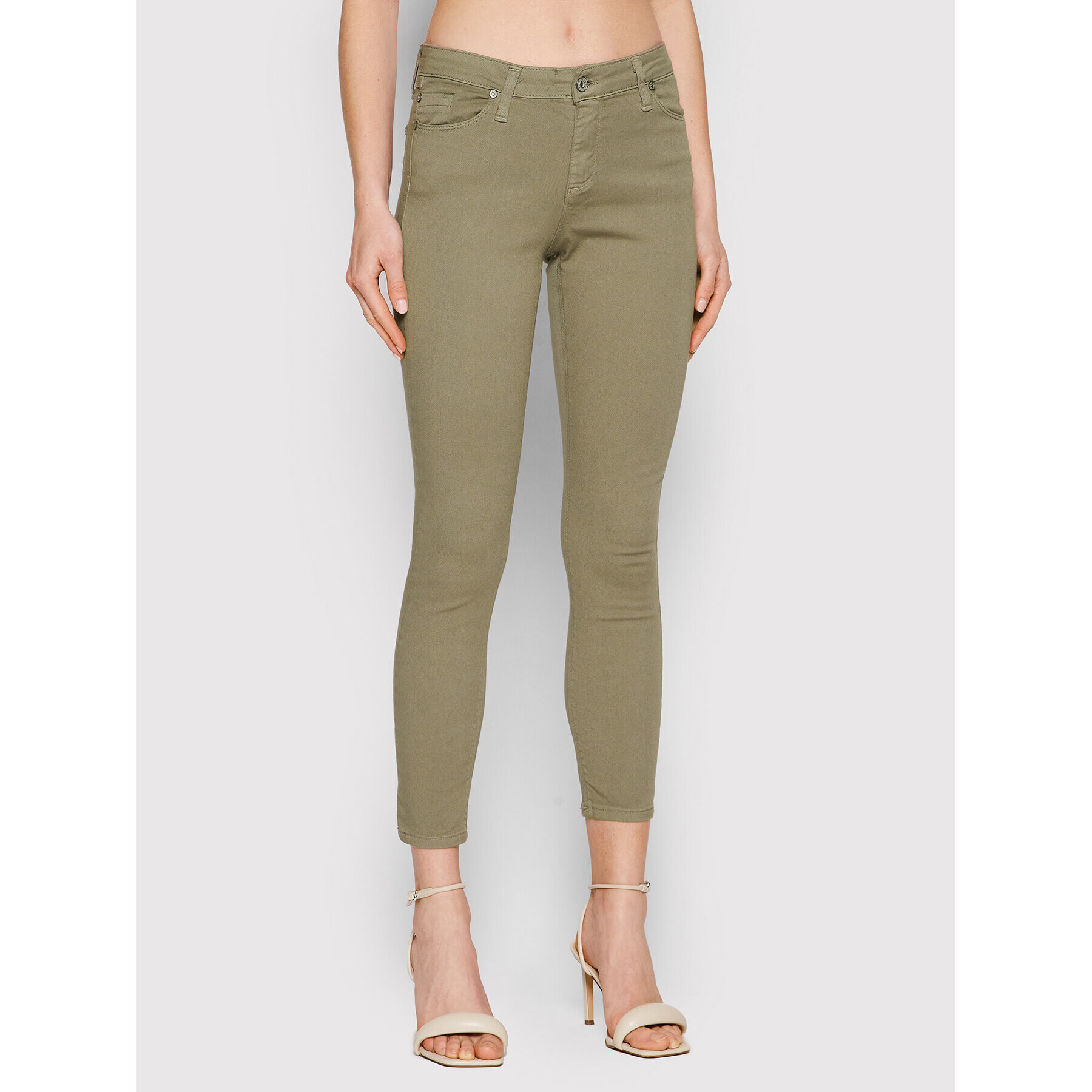 Please Дънки P78LEG5N3N Зелен Skinny Fit - Pepit.bg