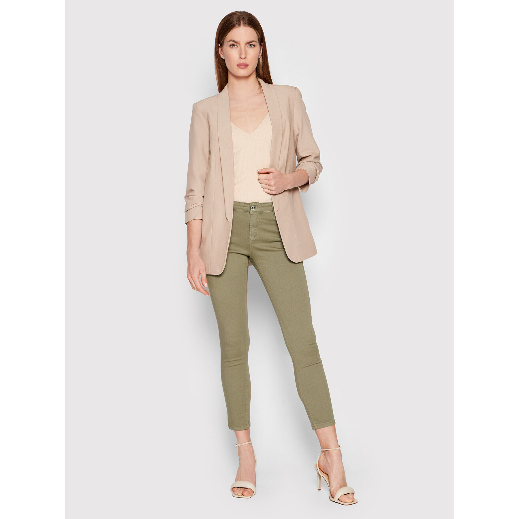 Please Дънки P78LEG5N3N Зелен Skinny Fit - Pepit.bg