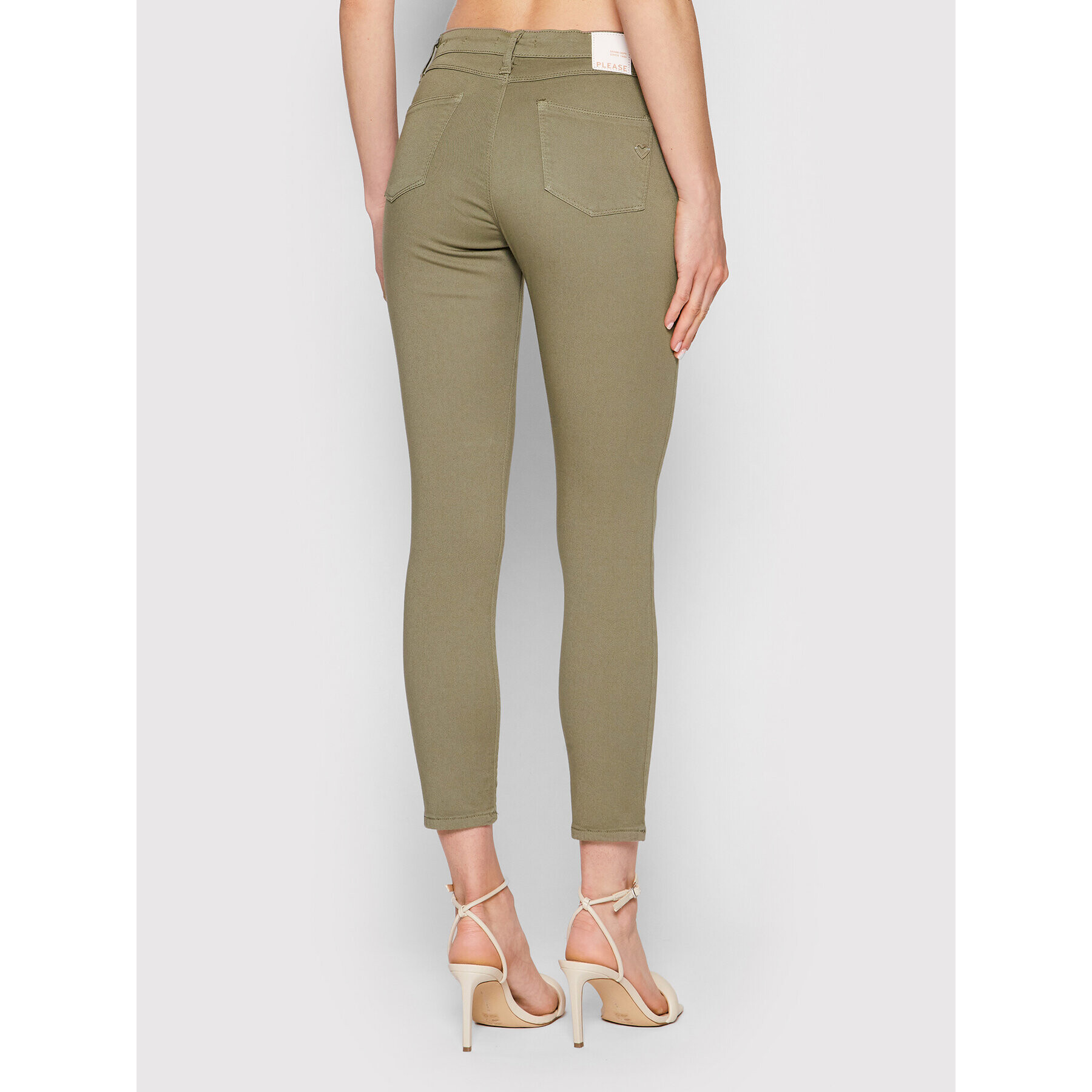 Please Дънки P78LEG5N3N Зелен Skinny Fit - Pepit.bg
