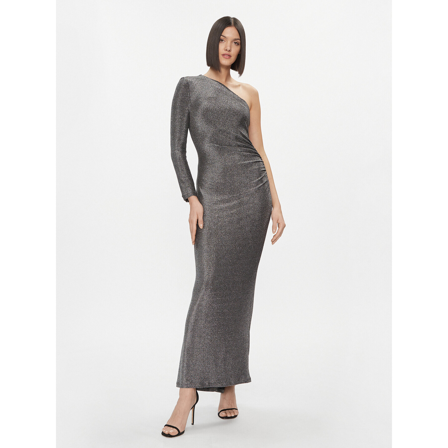 Please Официална рокля A1XPBFT000 Сребрист Slim Fit - Pepit.bg