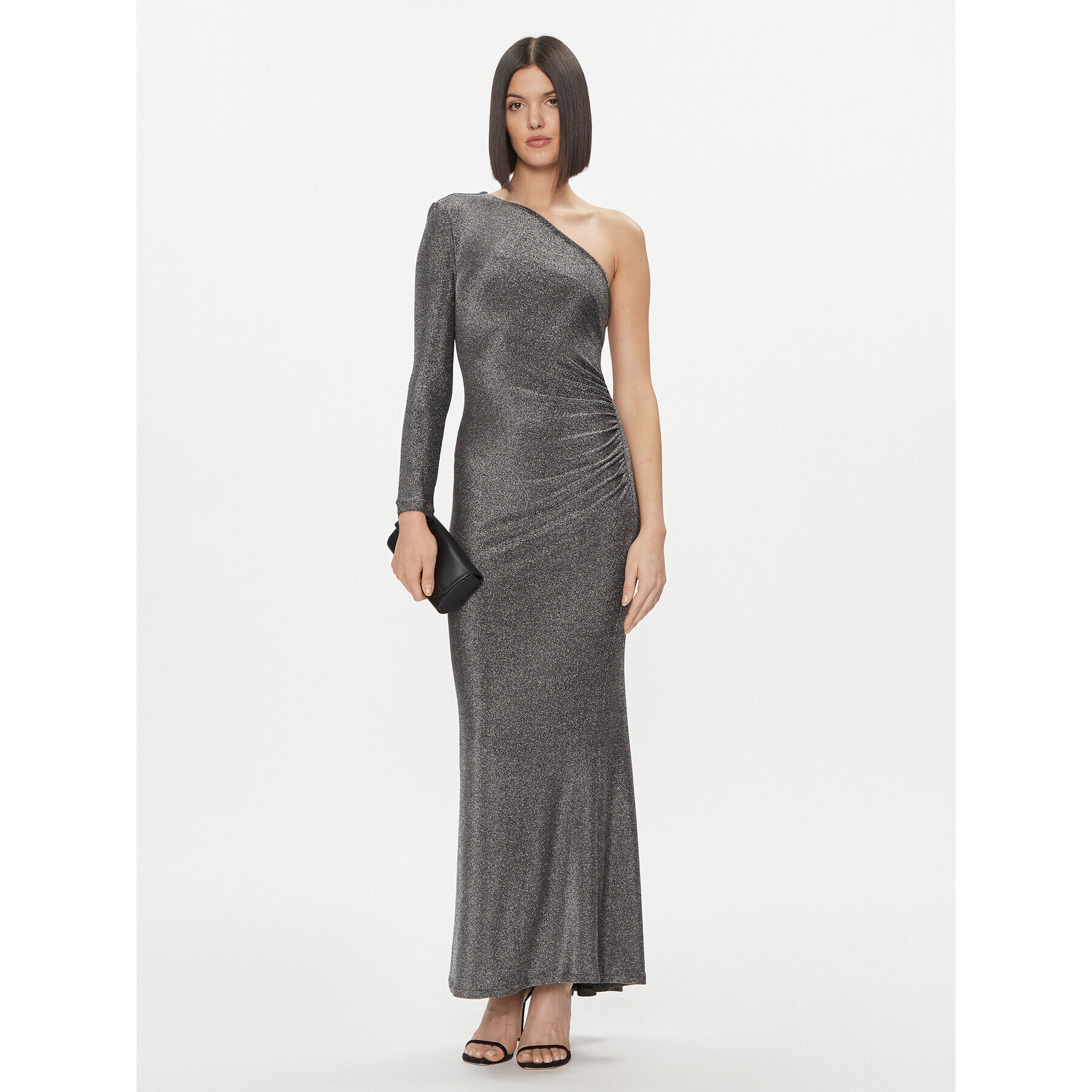 Please Официална рокля A1XPBFT000 Сребрист Slim Fit - Pepit.bg