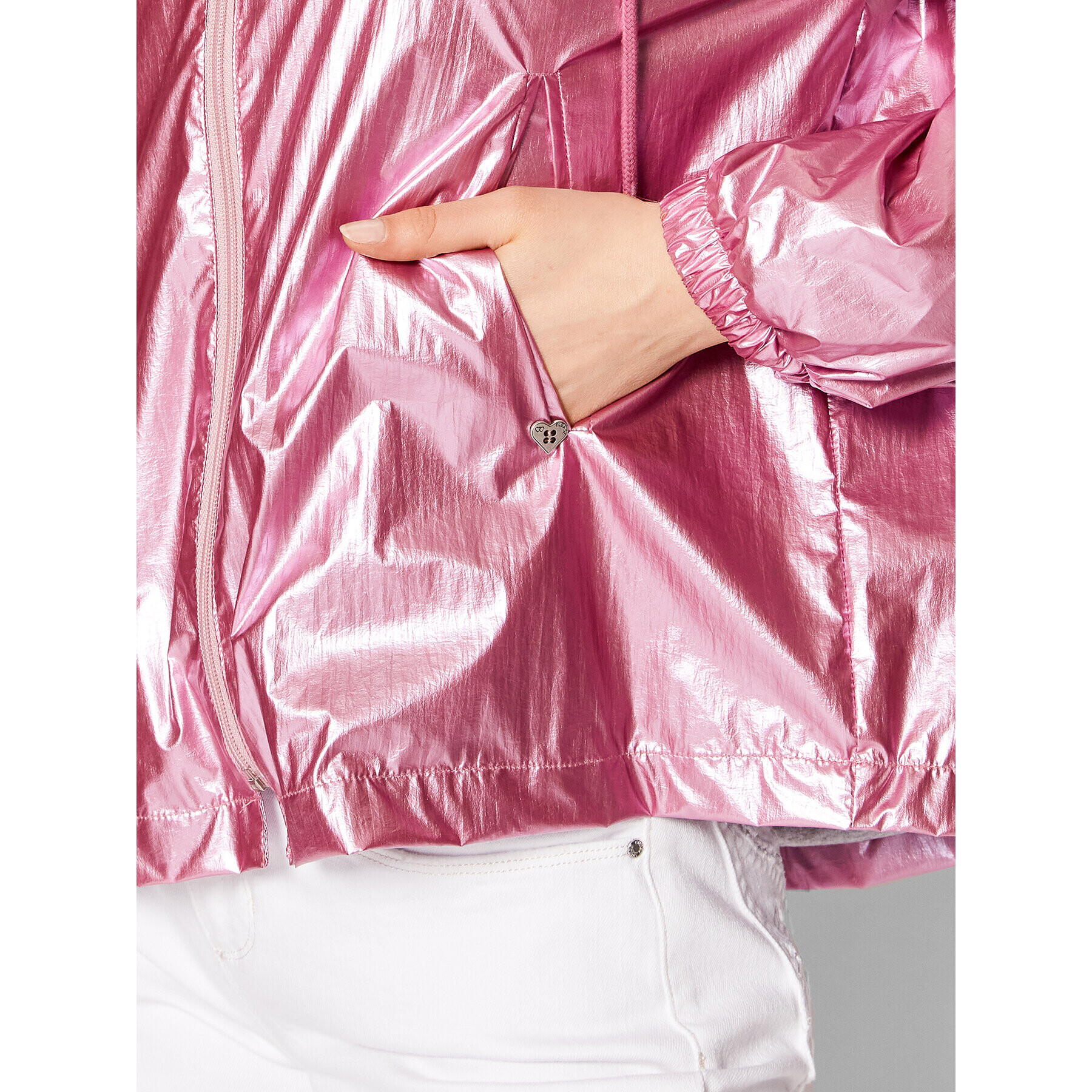 Please Преходно яке V0FQAO9000 Розов Relaxed Fit - Pepit.bg