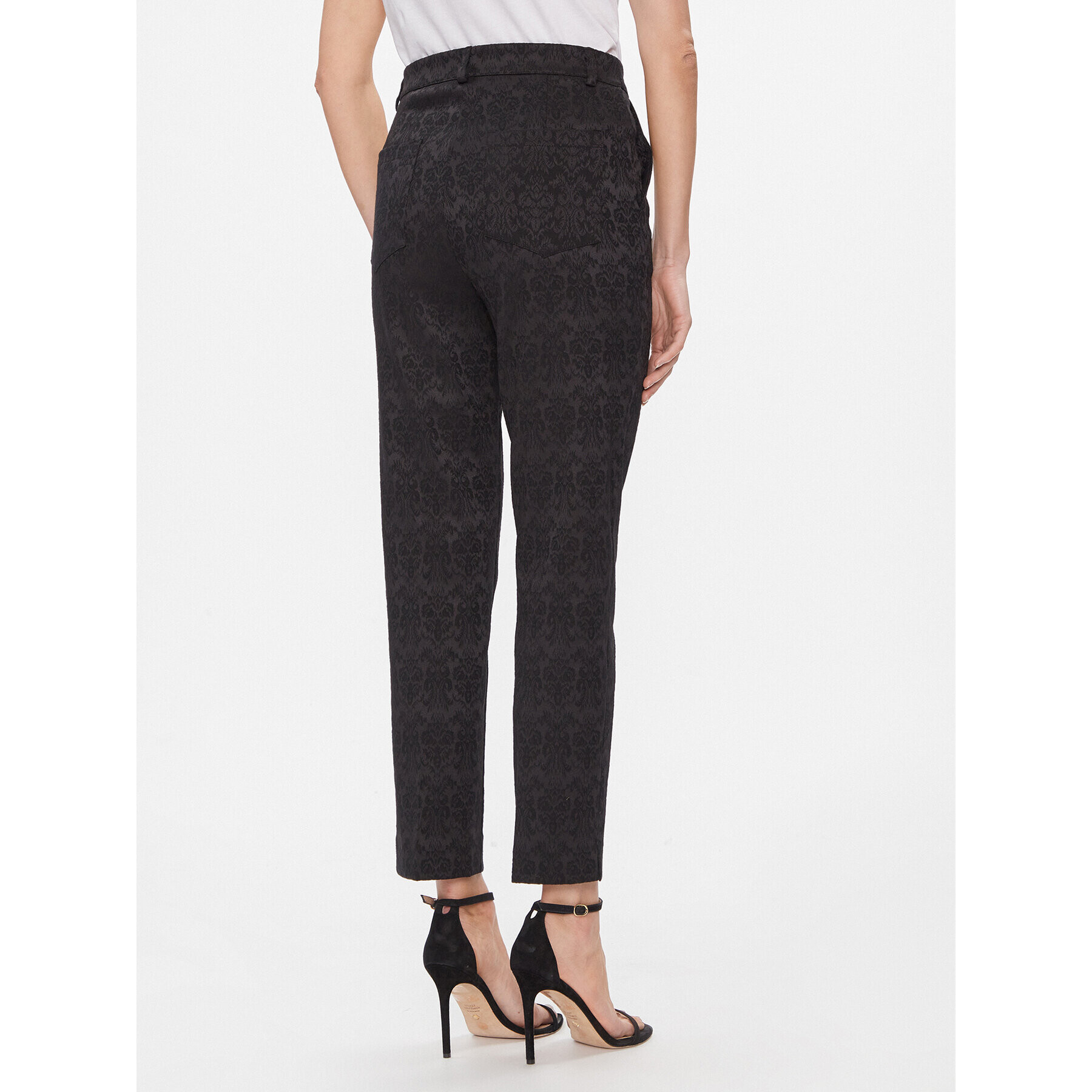 Please Текстилни панталони P0YCCGO000 Черен Slim Fit - Pepit.bg