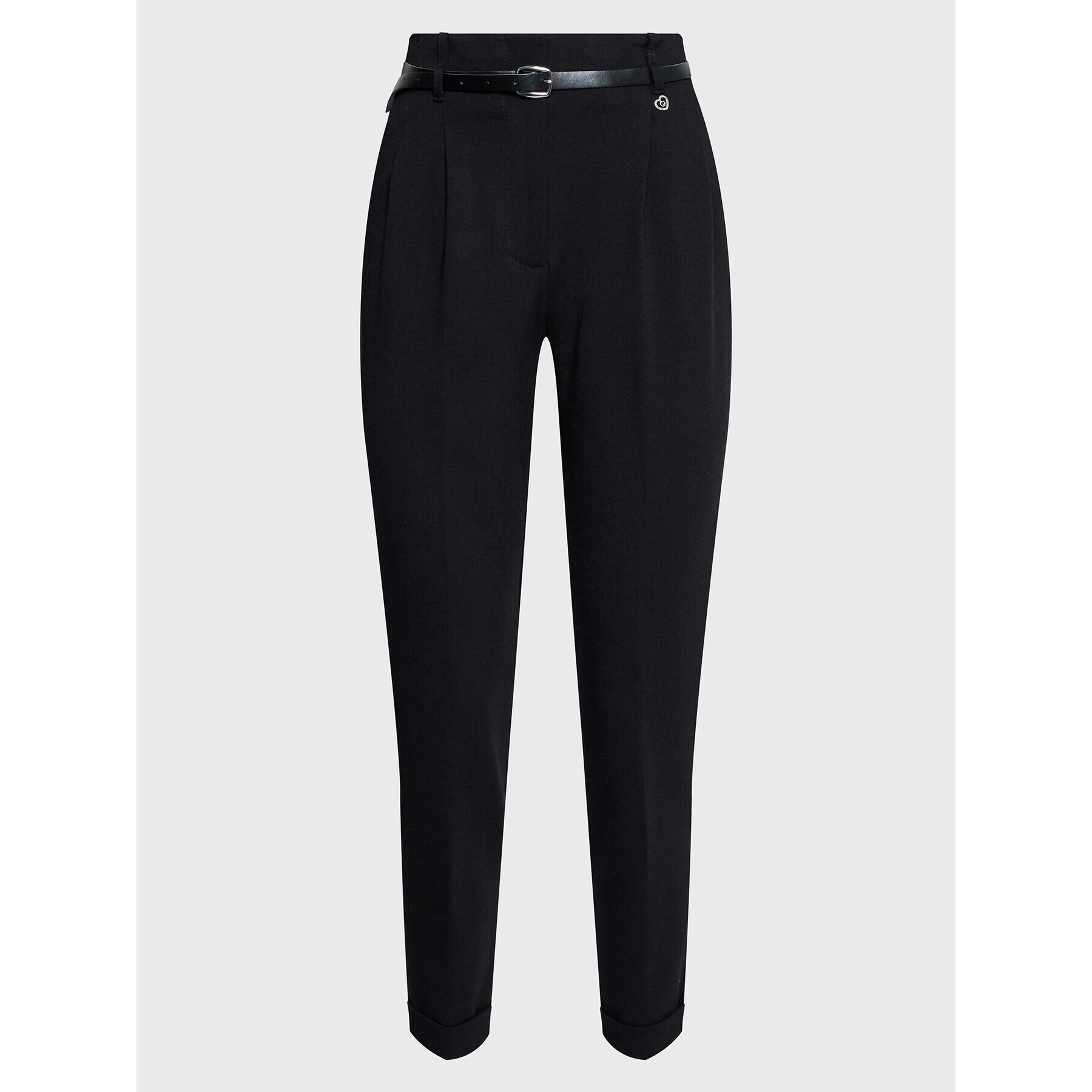 Please Текстилни панталони P493MVIOLA Черен Regular Fit - Pepit.bg