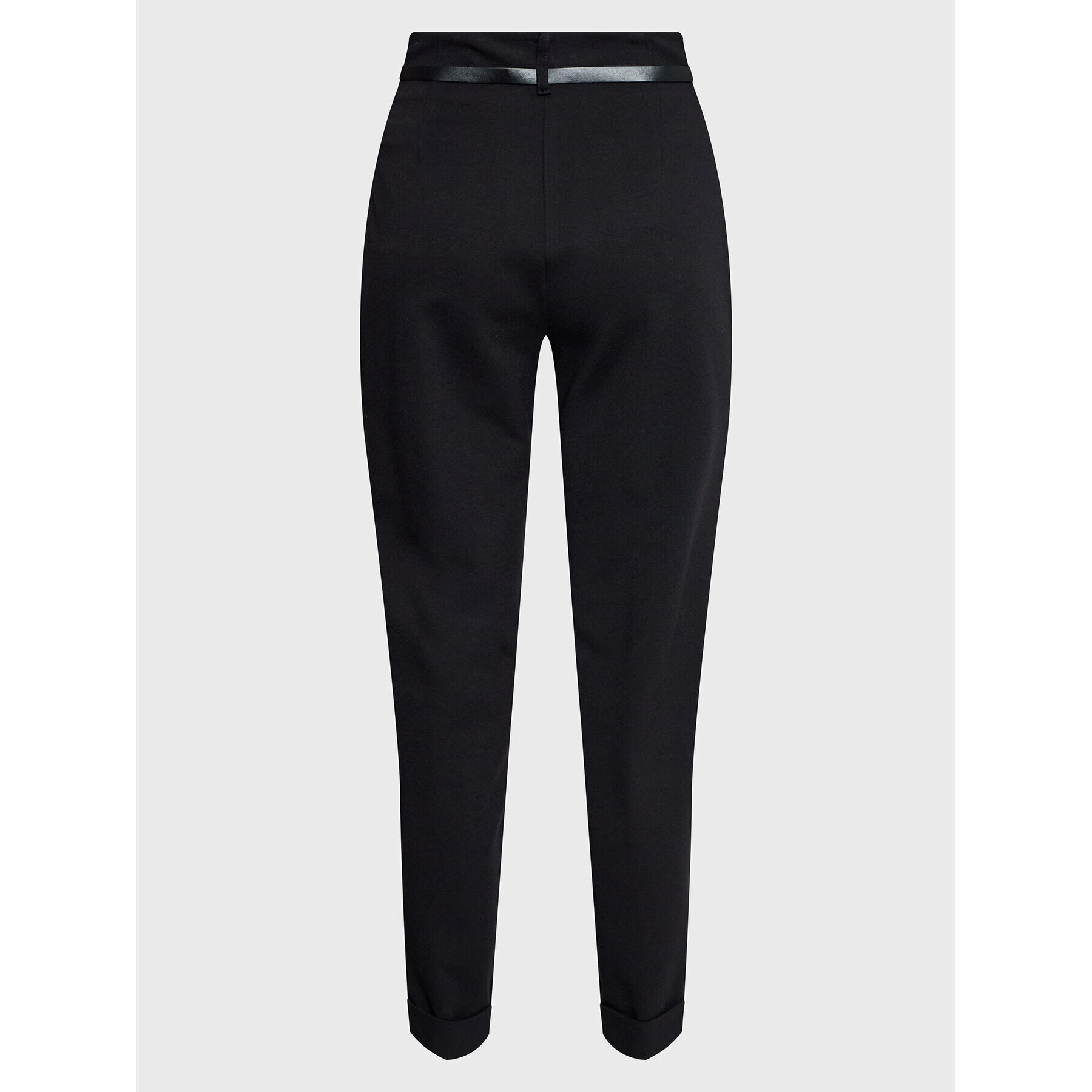 Please Текстилни панталони P493MVIOLA Черен Regular Fit - Pepit.bg