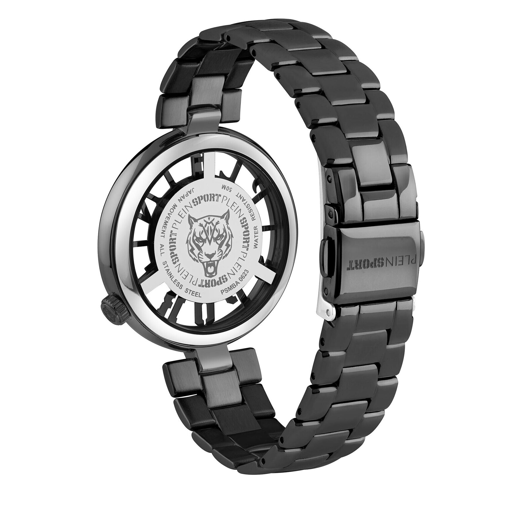 Plein Sport Часовник Tiger Luxe PSMBA0623 Черен - Pepit.bg