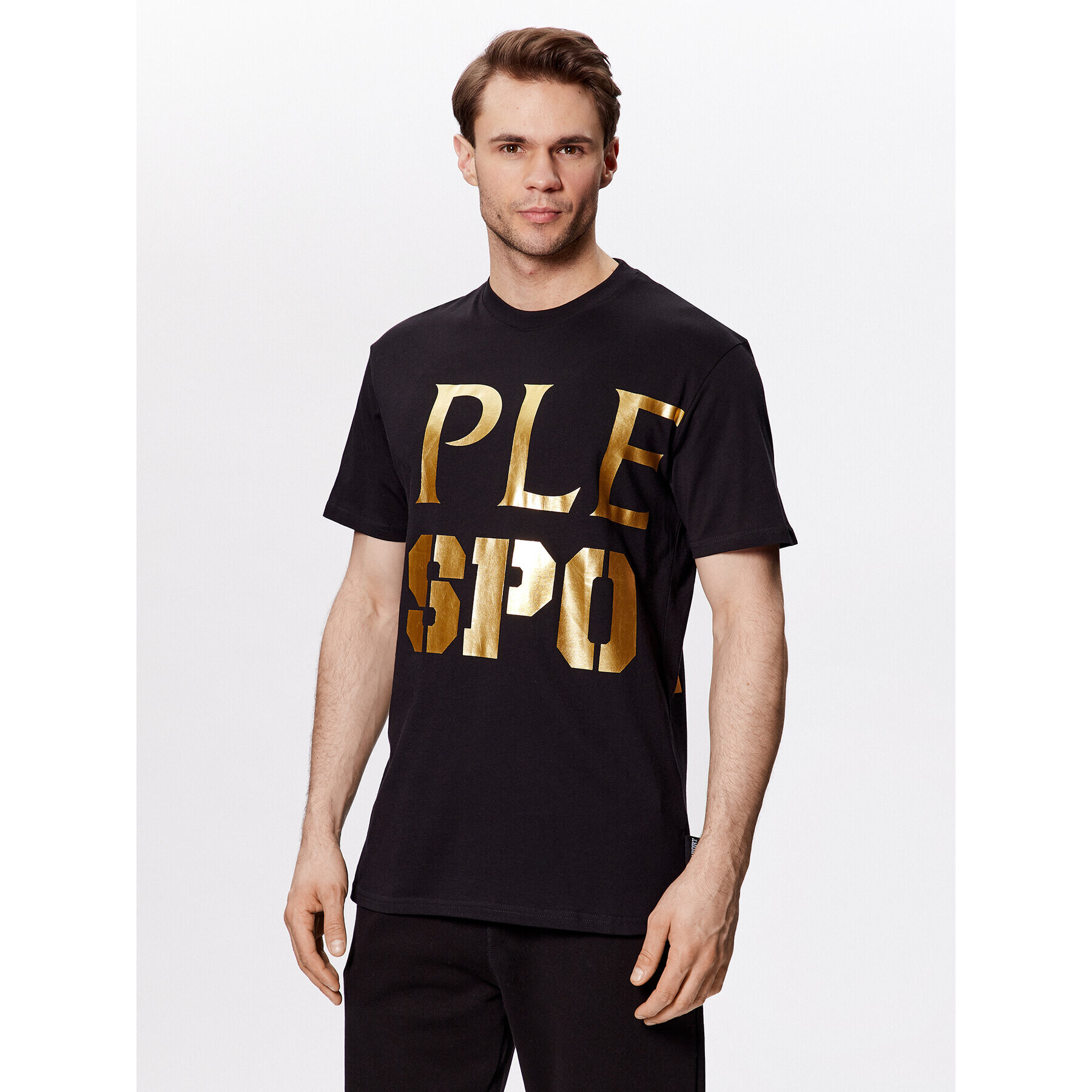 Plein Sport Тишърт SACC MTK6025 SJY001N Черен Regular Fit - Pepit.bg