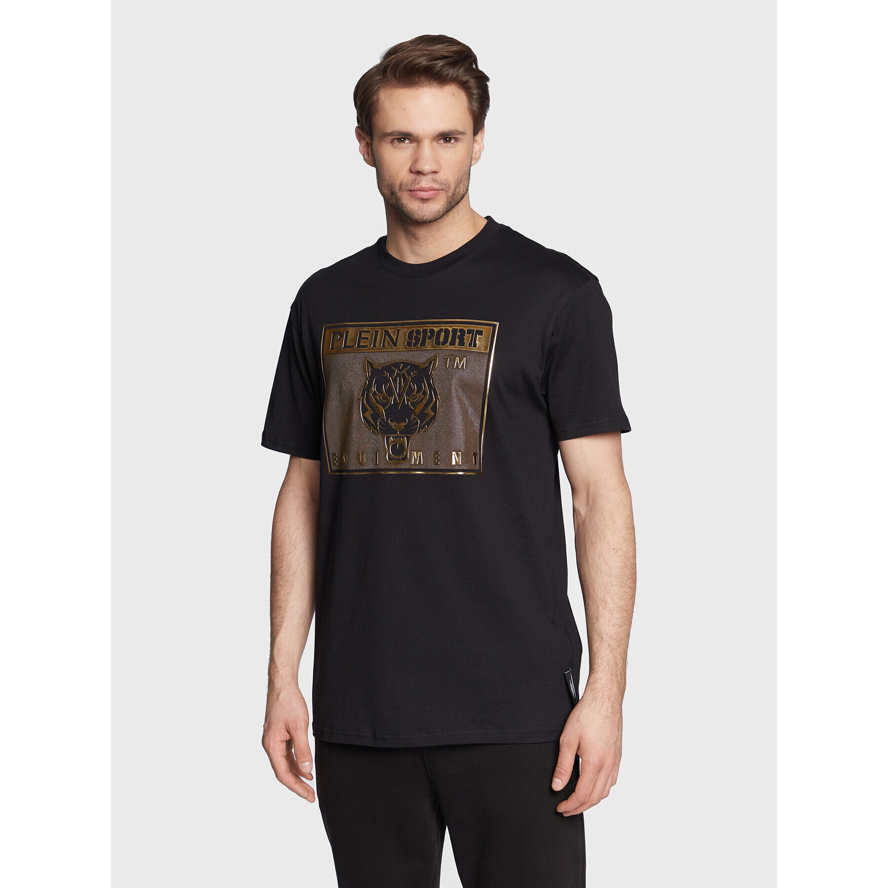 Plein Sport Тишърт Statement FABC MTK5729 PJY002N Черен Regular Fit - Pepit.bg