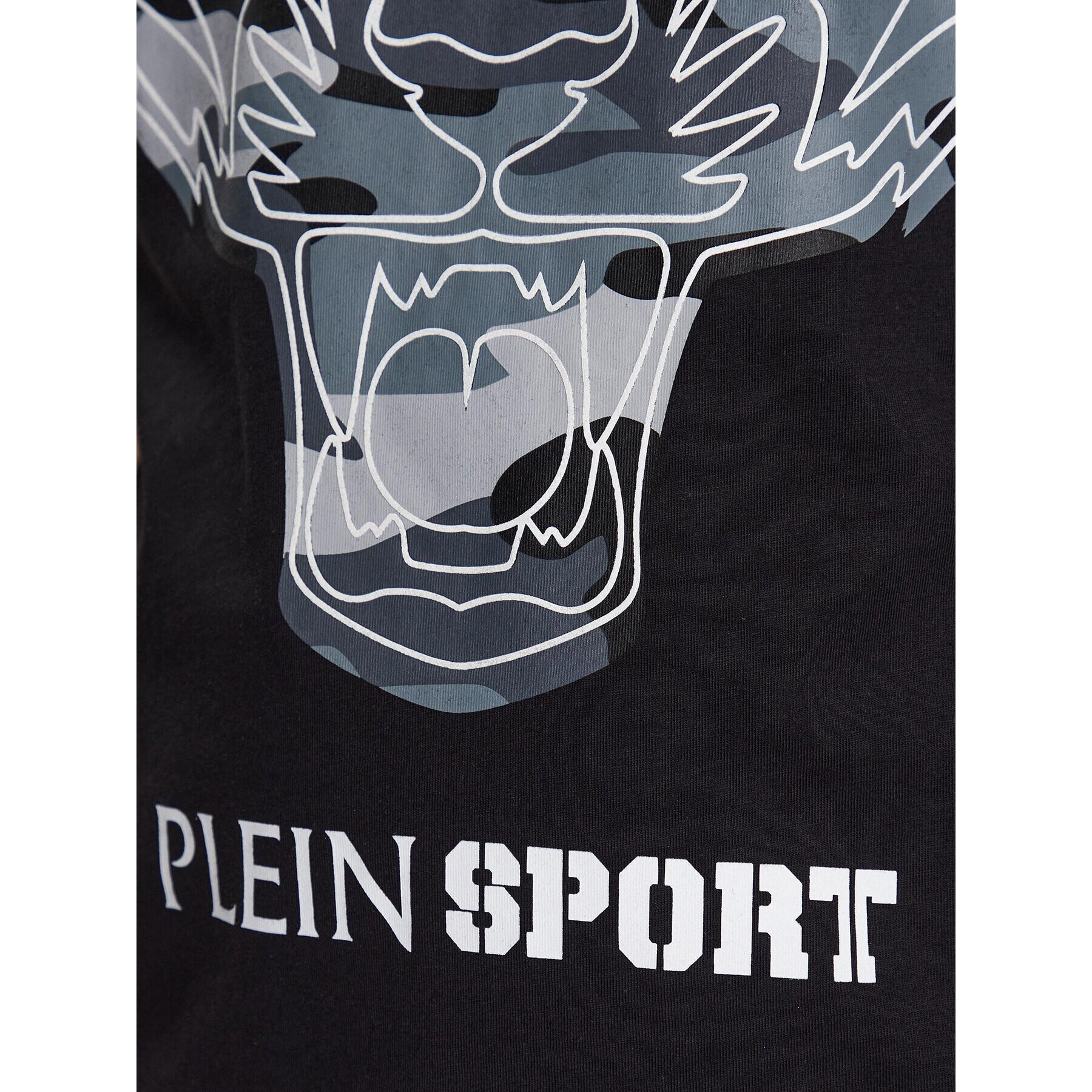 Plein Sport Тишърт Tiger PACC MTK6328 SJY001N Черен Regular Fit - Pepit.bg