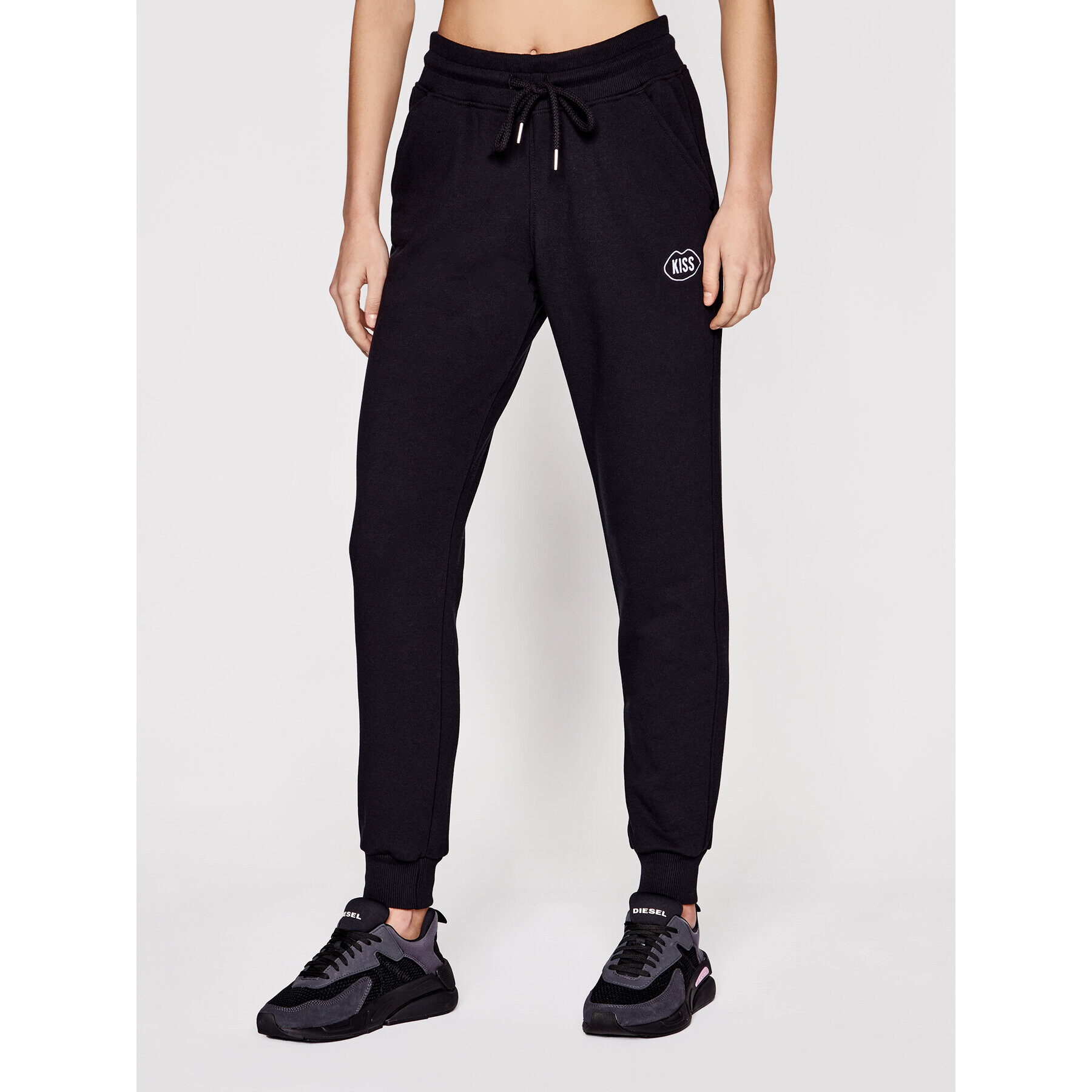PLNY LALA Долнище анцуг Kiss PL-SP-SE-00012 Черен Regular Fit - Pepit.bg