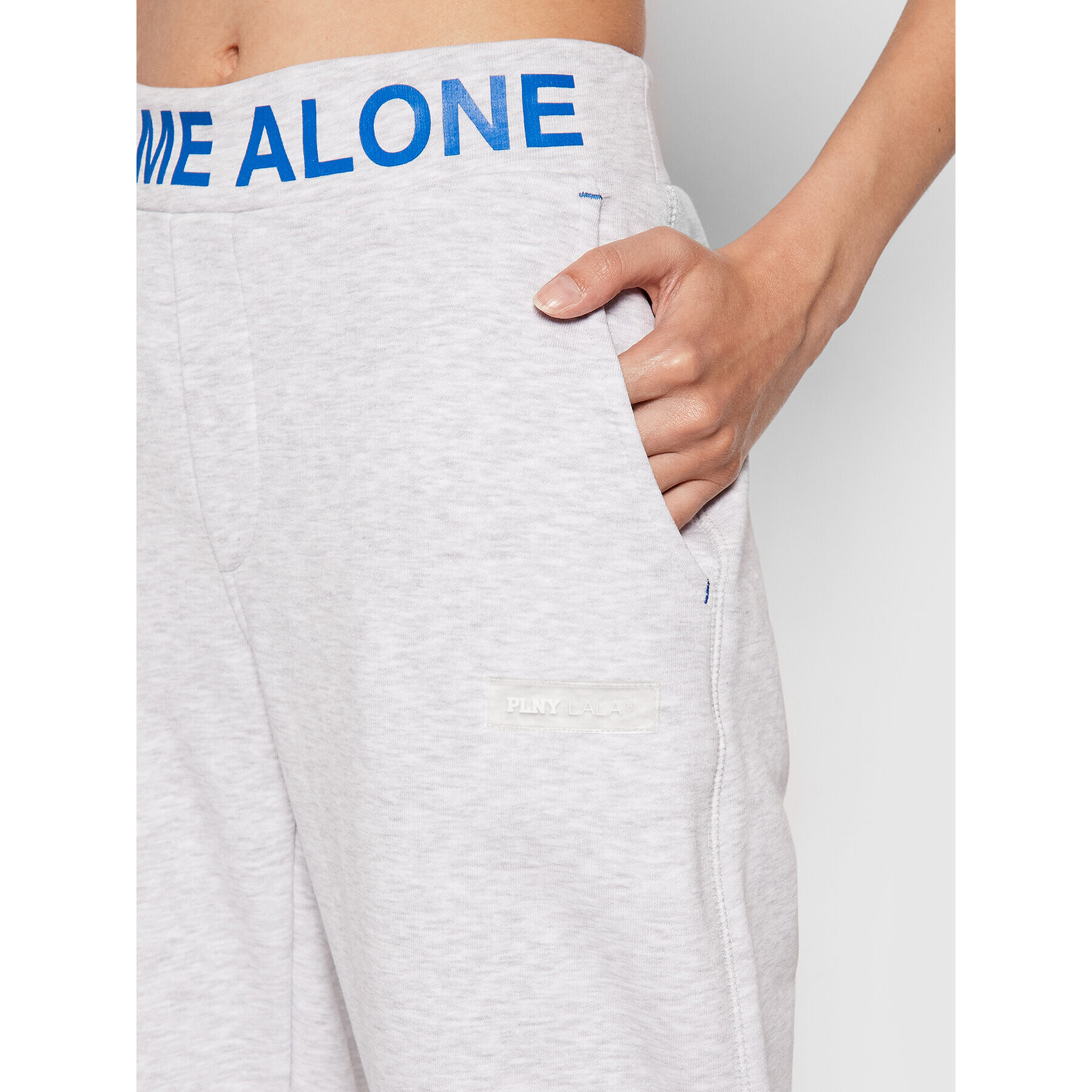 PLNY LALA Долнище анцуг Love Me Alone PL-SP-MS-00050 Сив Regular Fit - Pepit.bg