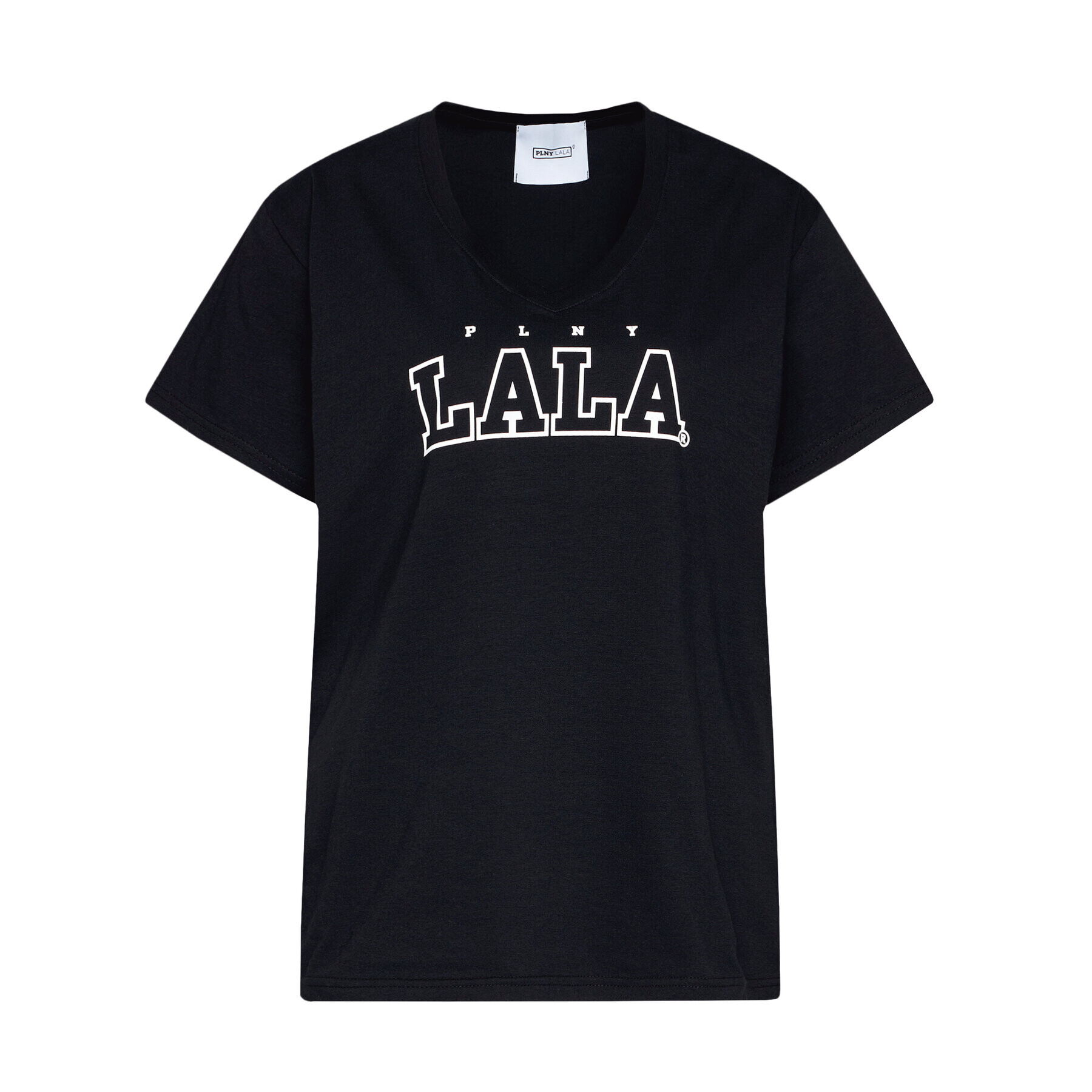 PLNY LALA Тишърт PL-KO-VN-00126 Черен V-Neck Fit - Pepit.bg