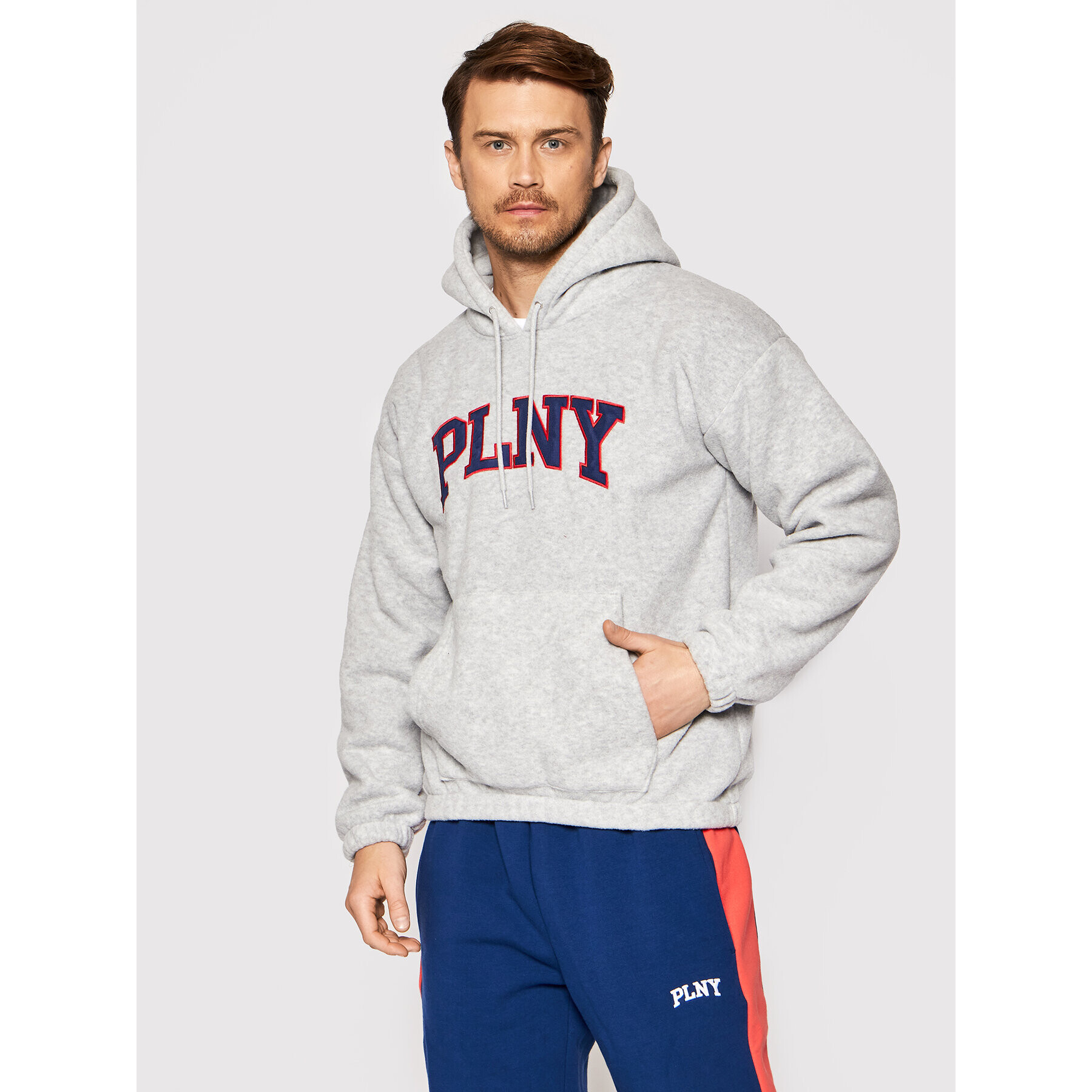 PLNY Textylia Полар Stanford PT-BL-HO-00181 Сив Regular Fit - Pepit.bg