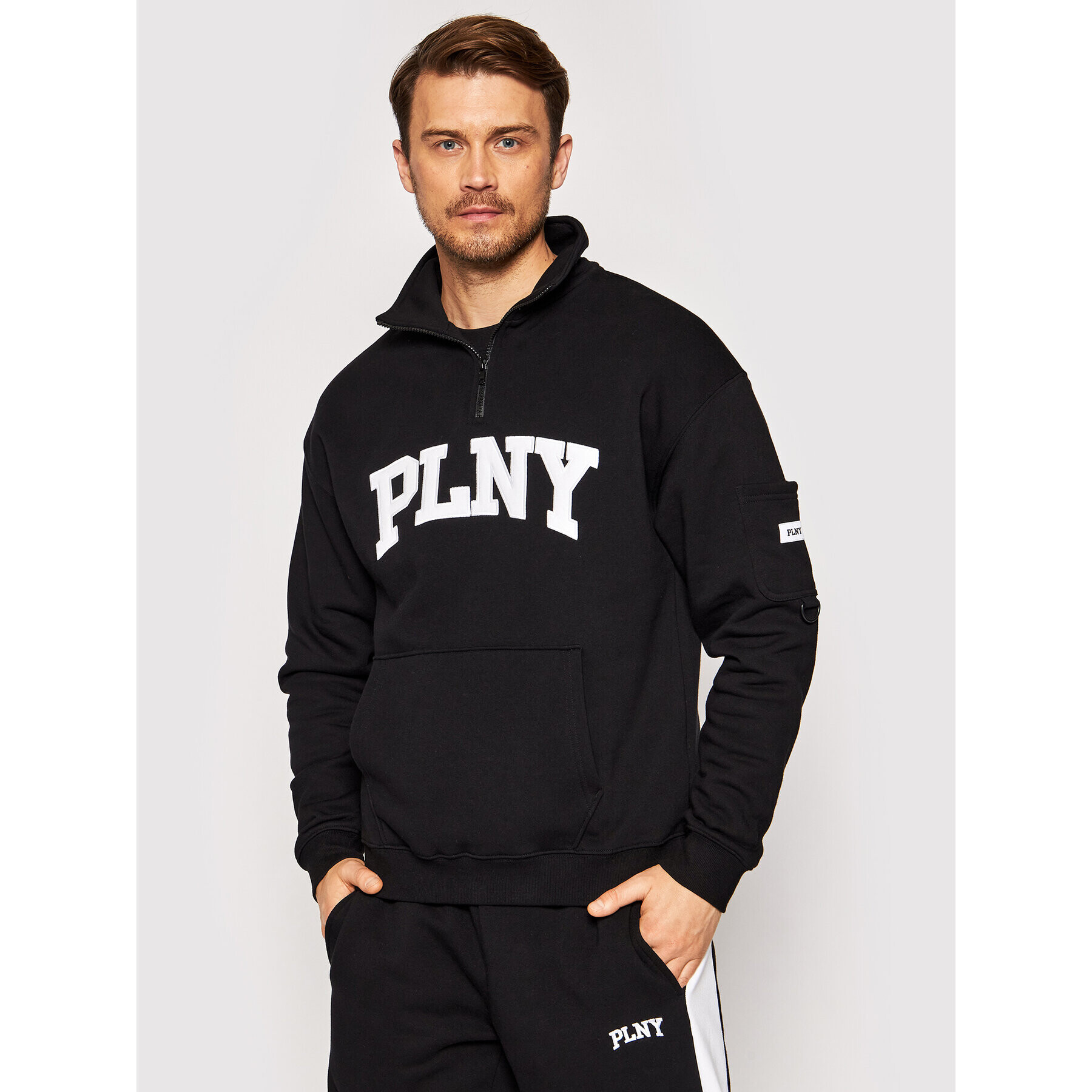 PLNY Textylia Полар Stanford PT-BL-RA-00001 Черен Regular Fit - Pepit.bg