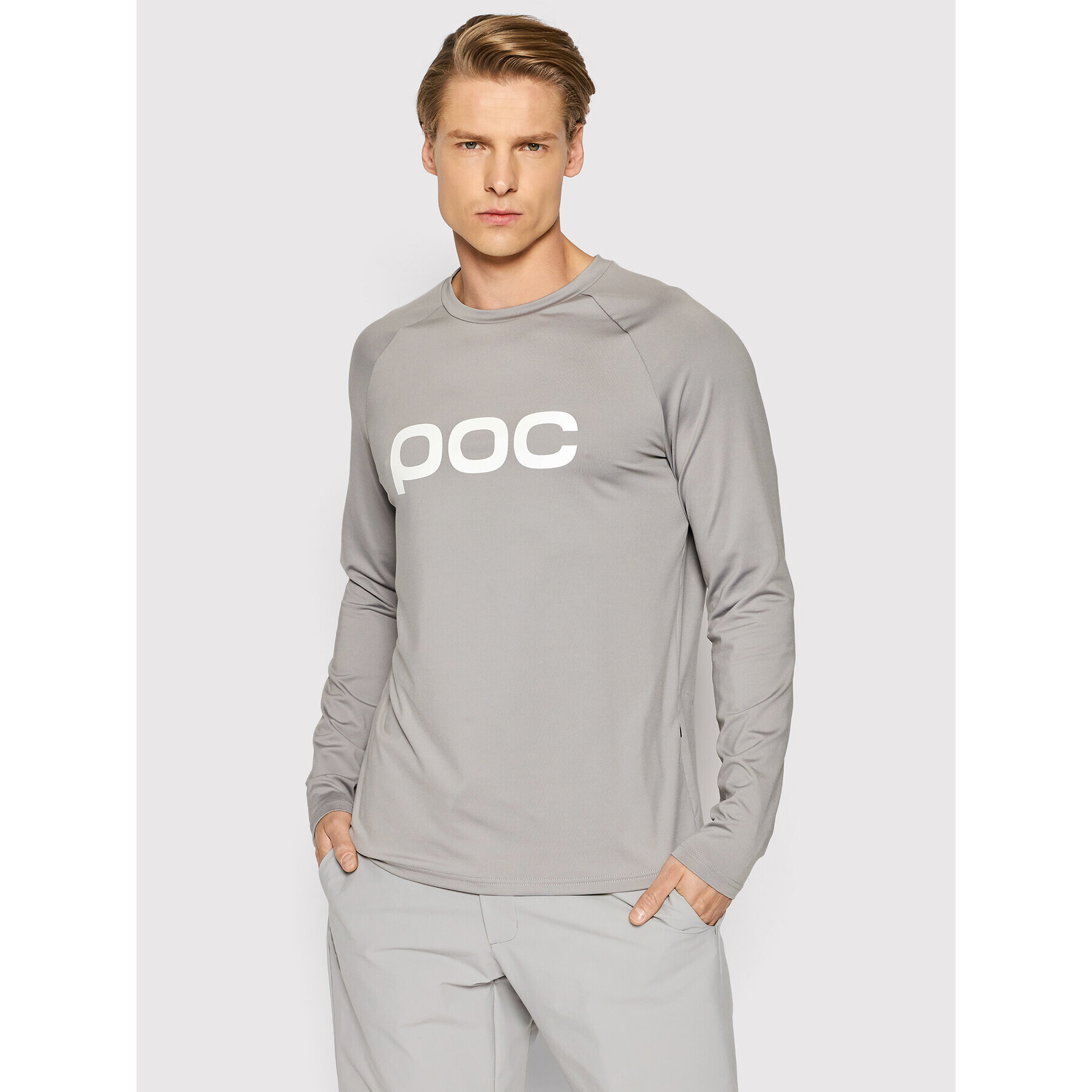 POC Колоездачна тениска 52906 Сив Regular Fit - Pepit.bg