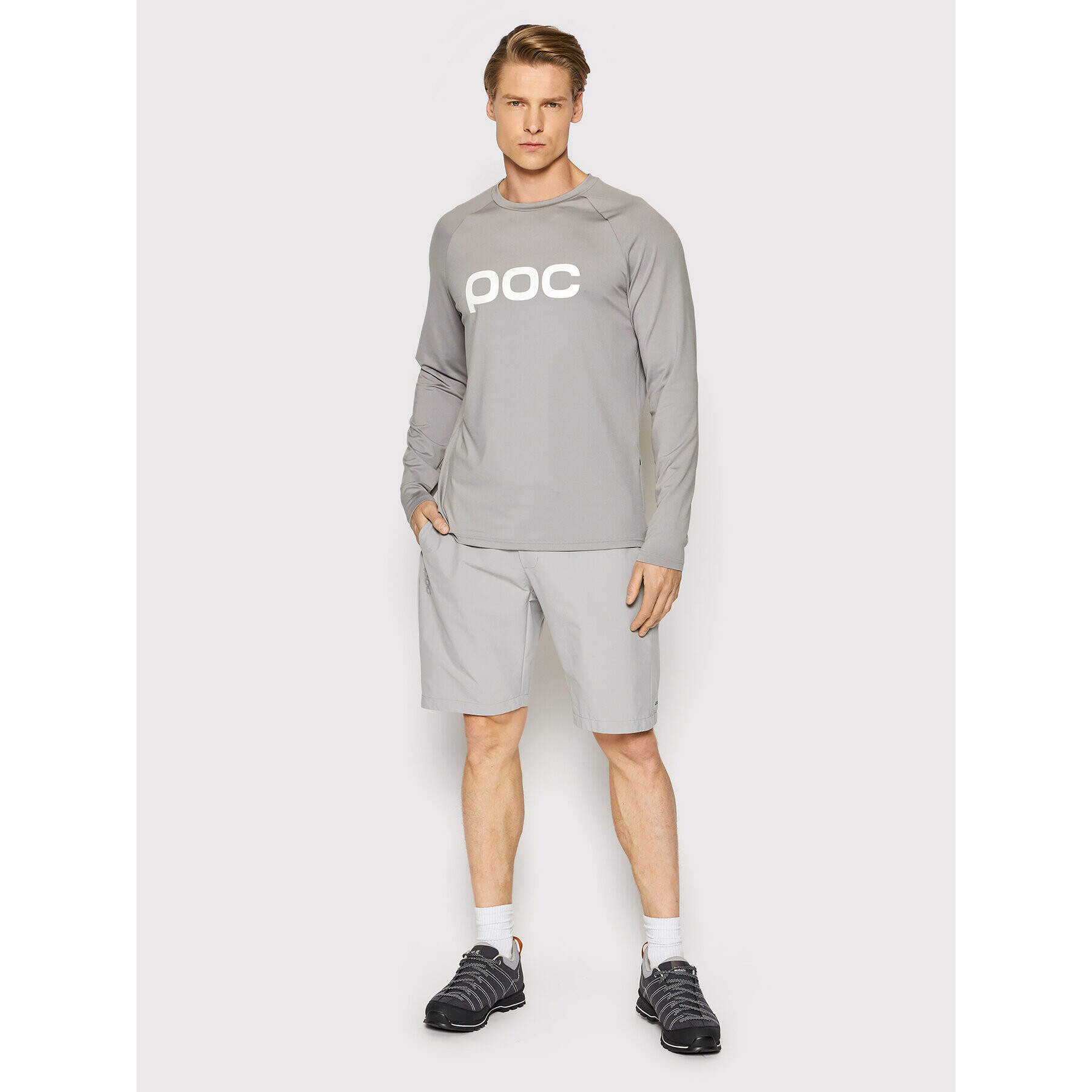 POC Колоездачна тениска 52906 Сив Regular Fit - Pepit.bg