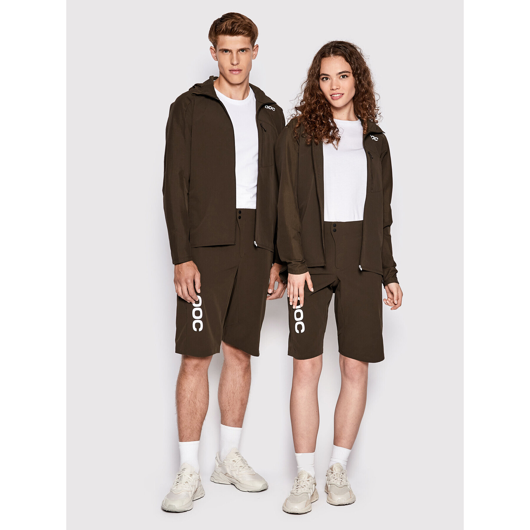 POC Колоездачни шорти Unisex 52852 Кафяв Regular Fit - Pepit.bg