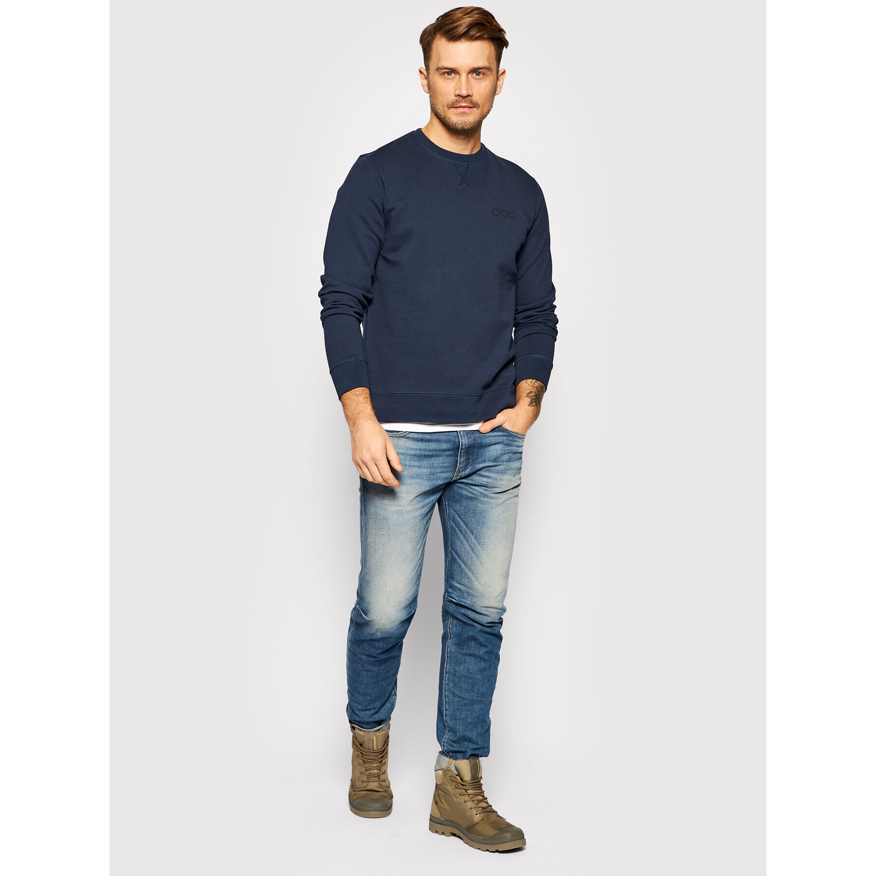 POC Суитшърт 61531 Сив Regular Fit - Pepit.bg