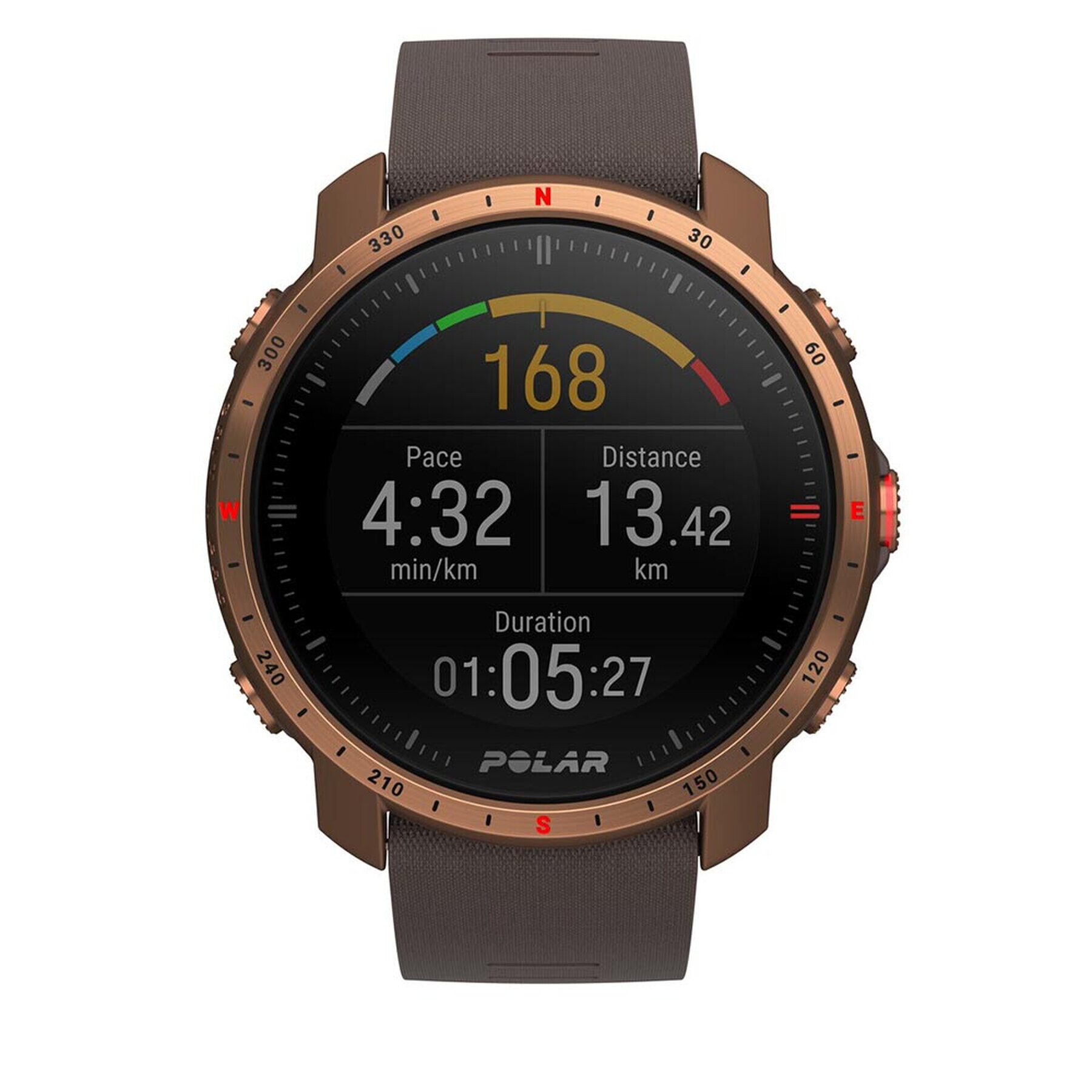 Polar Smartwatch Grit X Pro 90085775 M/L Кафяв - Pepit.bg