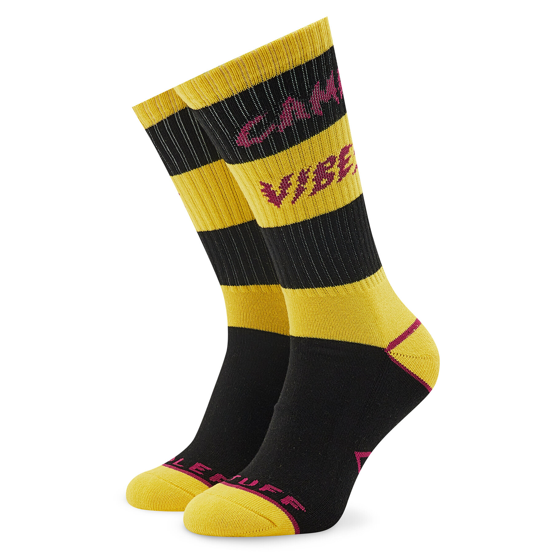 Poler Дълги чорапи unisex Camp Vibes 223ACUSK04 Жълт - Pepit.bg