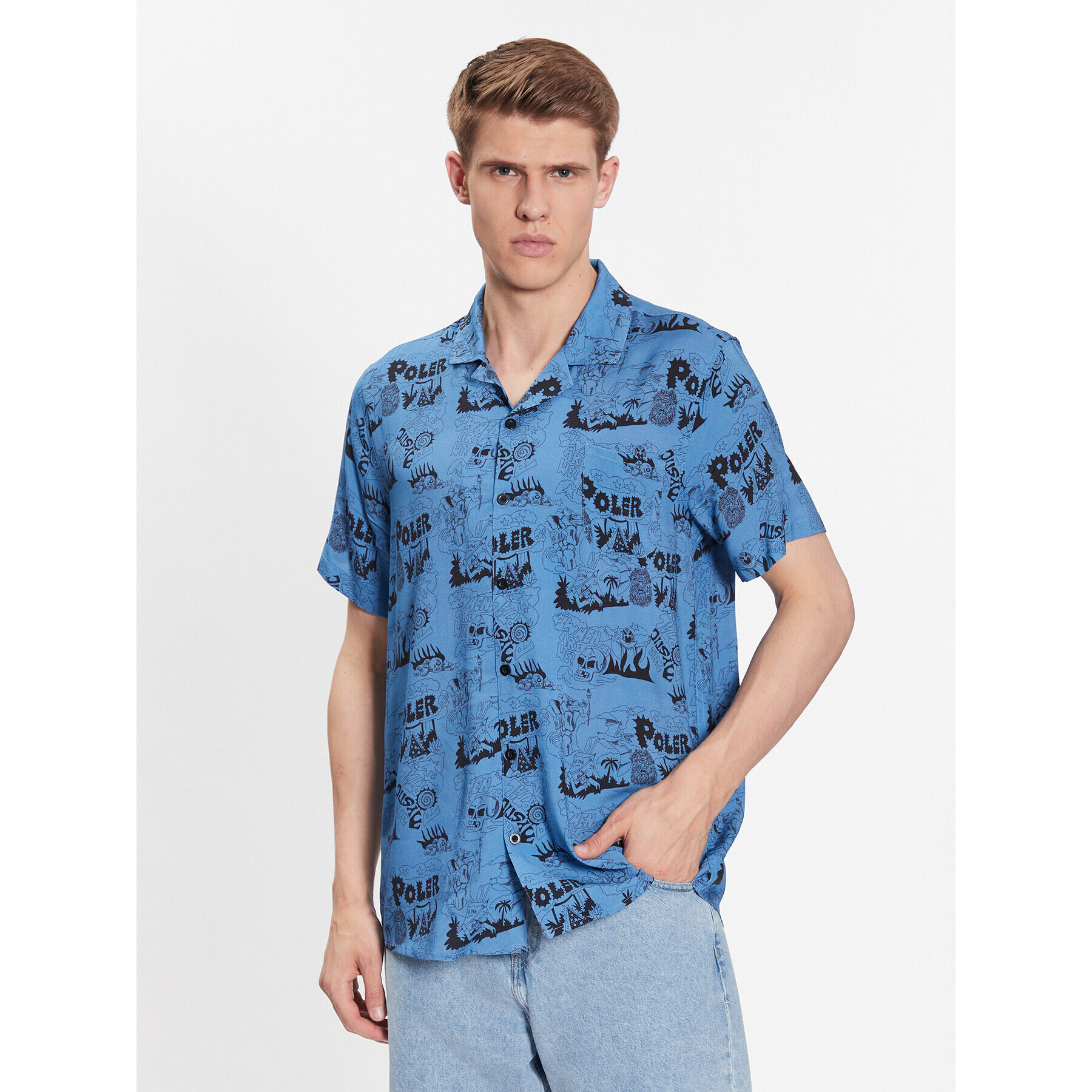 Poler Риза Aloha 231APM3002 Син Regular Fit - Pepit.bg