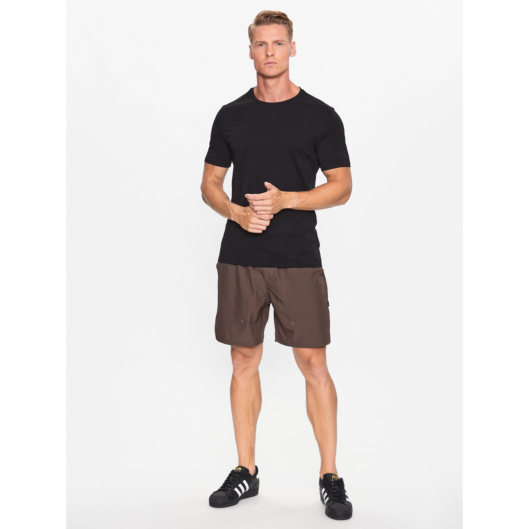 Poler Спортни шорти Adventure 231APM4004 Кафяв Regular Fit - Pepit.bg