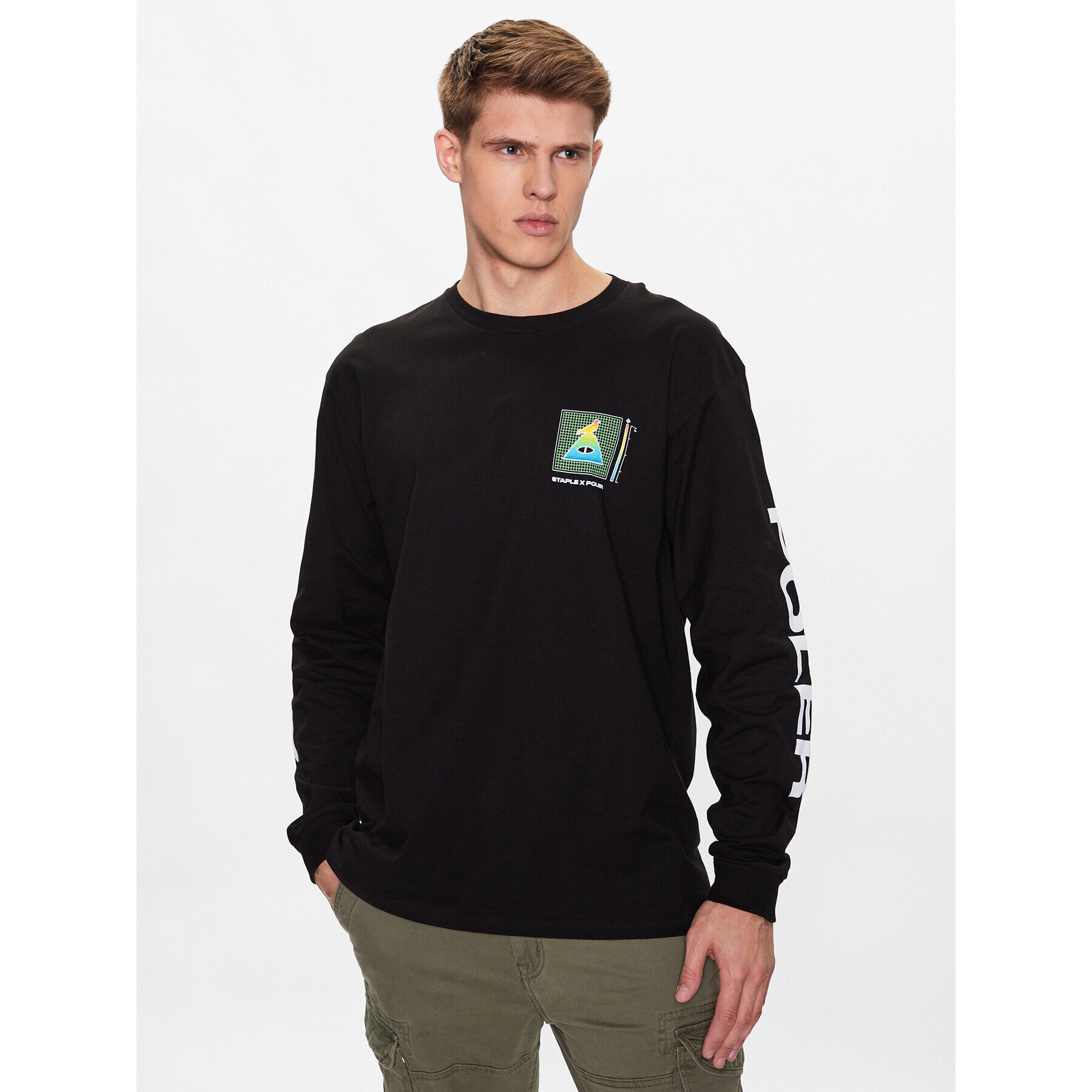 Poler Тениска с дълъг ръкав 231CLM2202 Черен Classic Fit - Pepit.bg