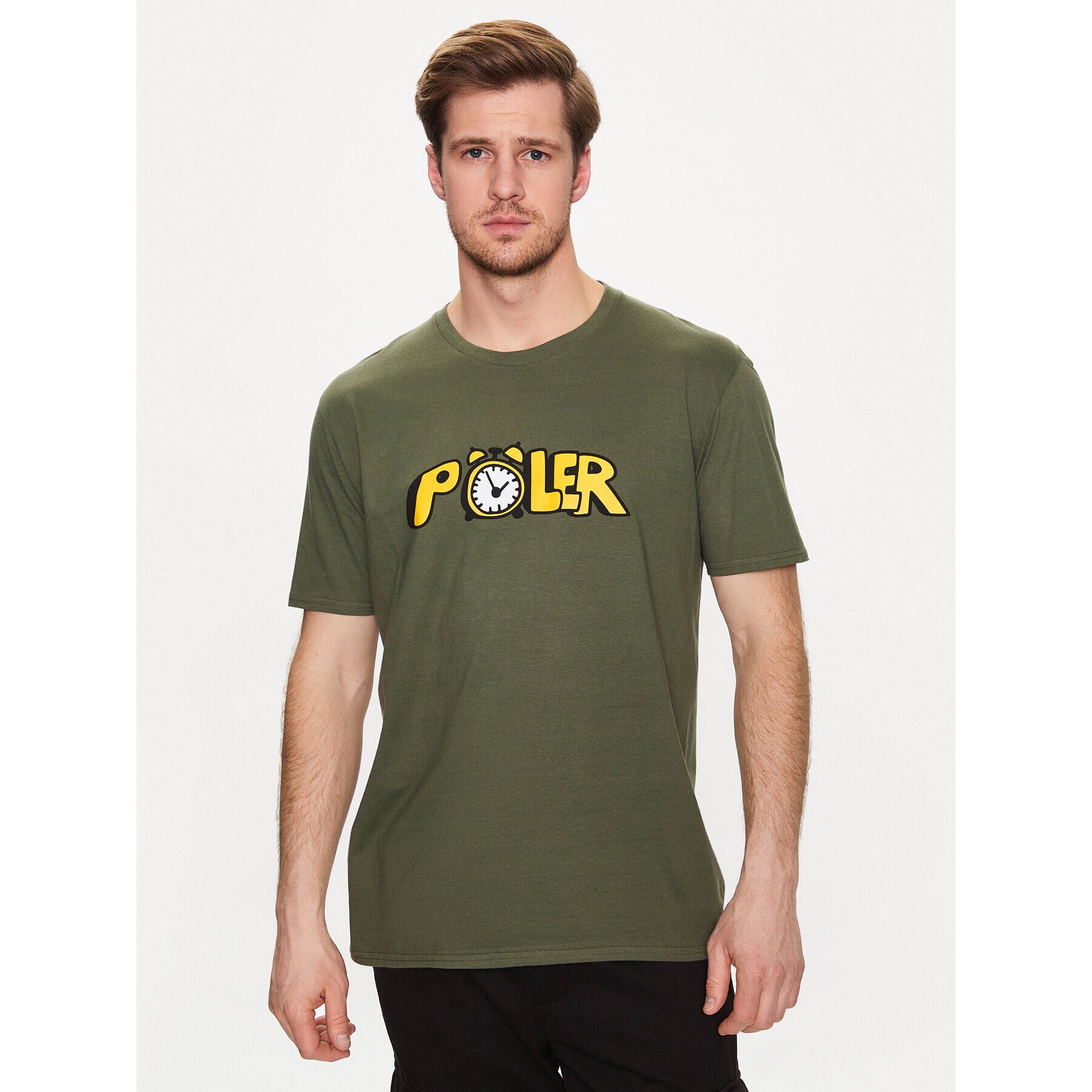 Poler Тишърт 231APM2001 Зелен Regular Fit - Pepit.bg