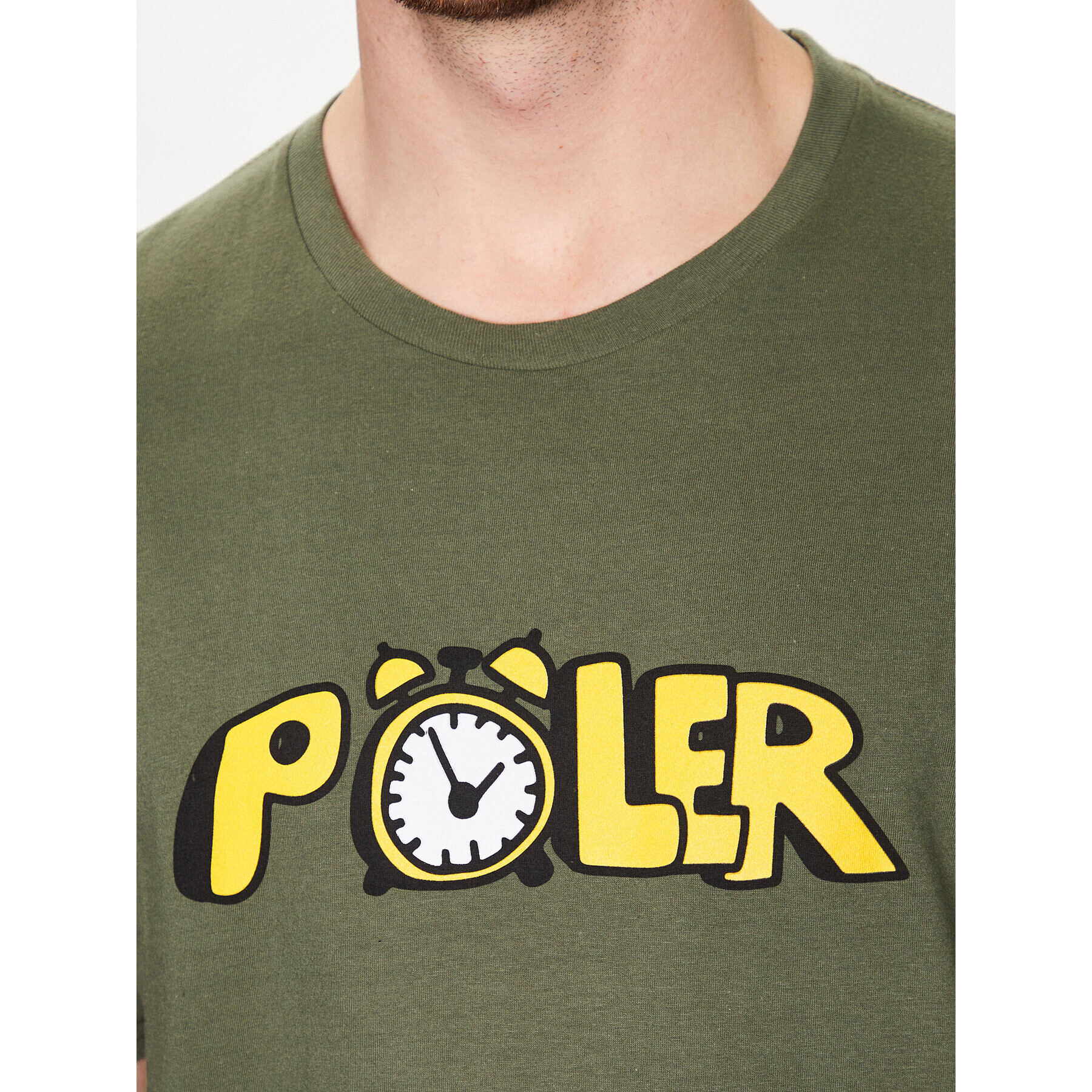 Poler Тишърт 231APM2001 Зелен Regular Fit - Pepit.bg