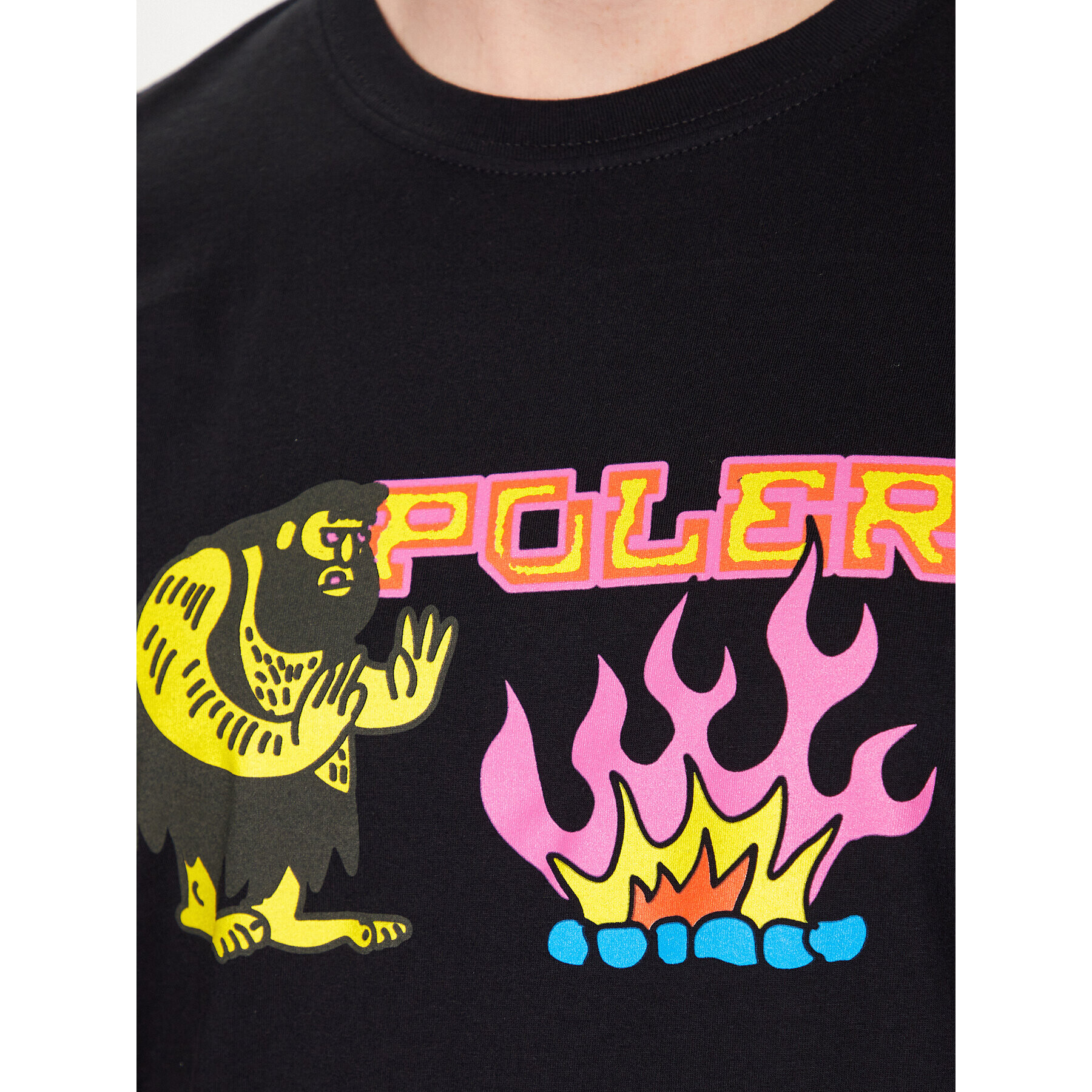 Poler Тишърт 231APM2003 Черен Regular Fit - Pepit.bg