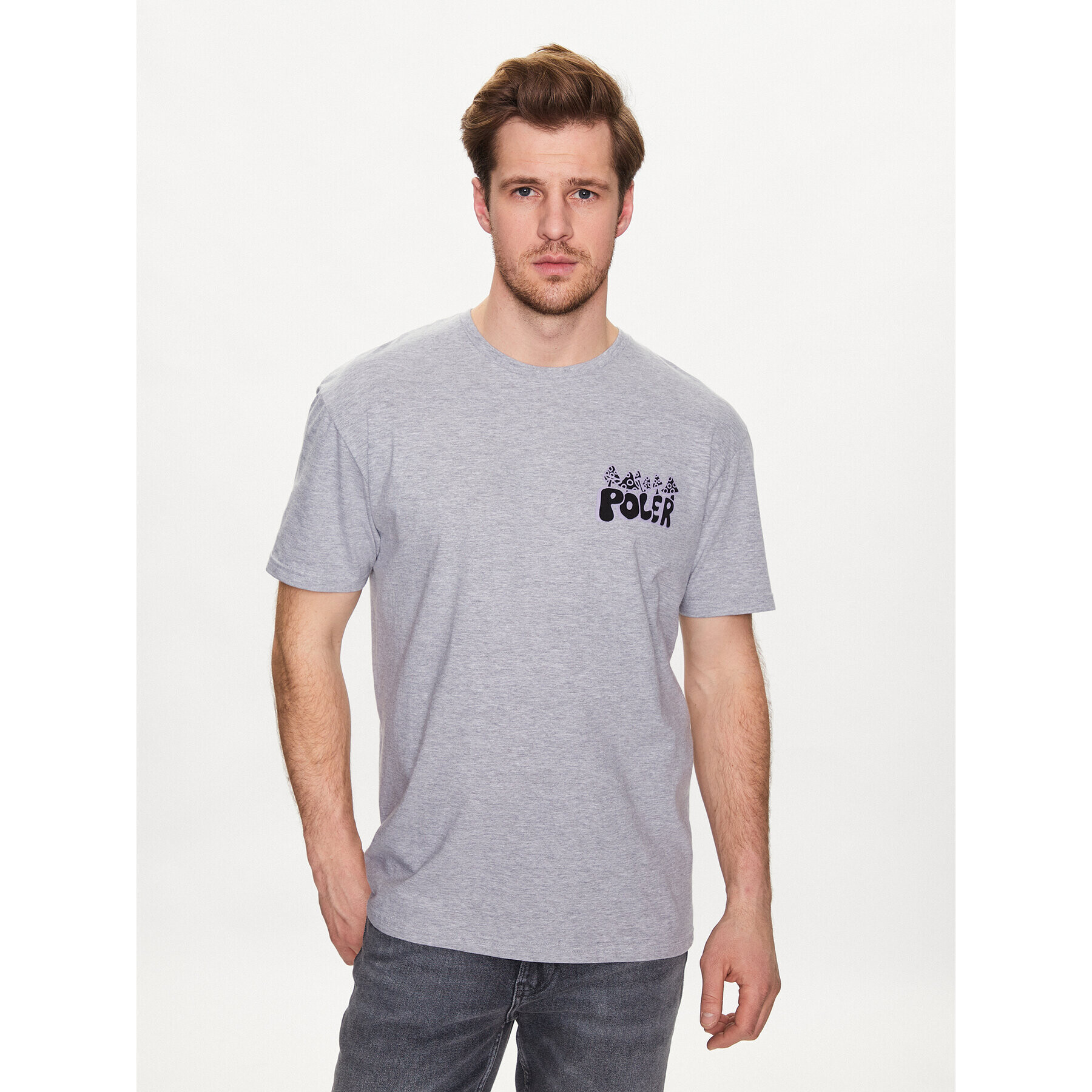 Poler Тишърт 231APM2006 Сив Regular Fit - Pepit.bg