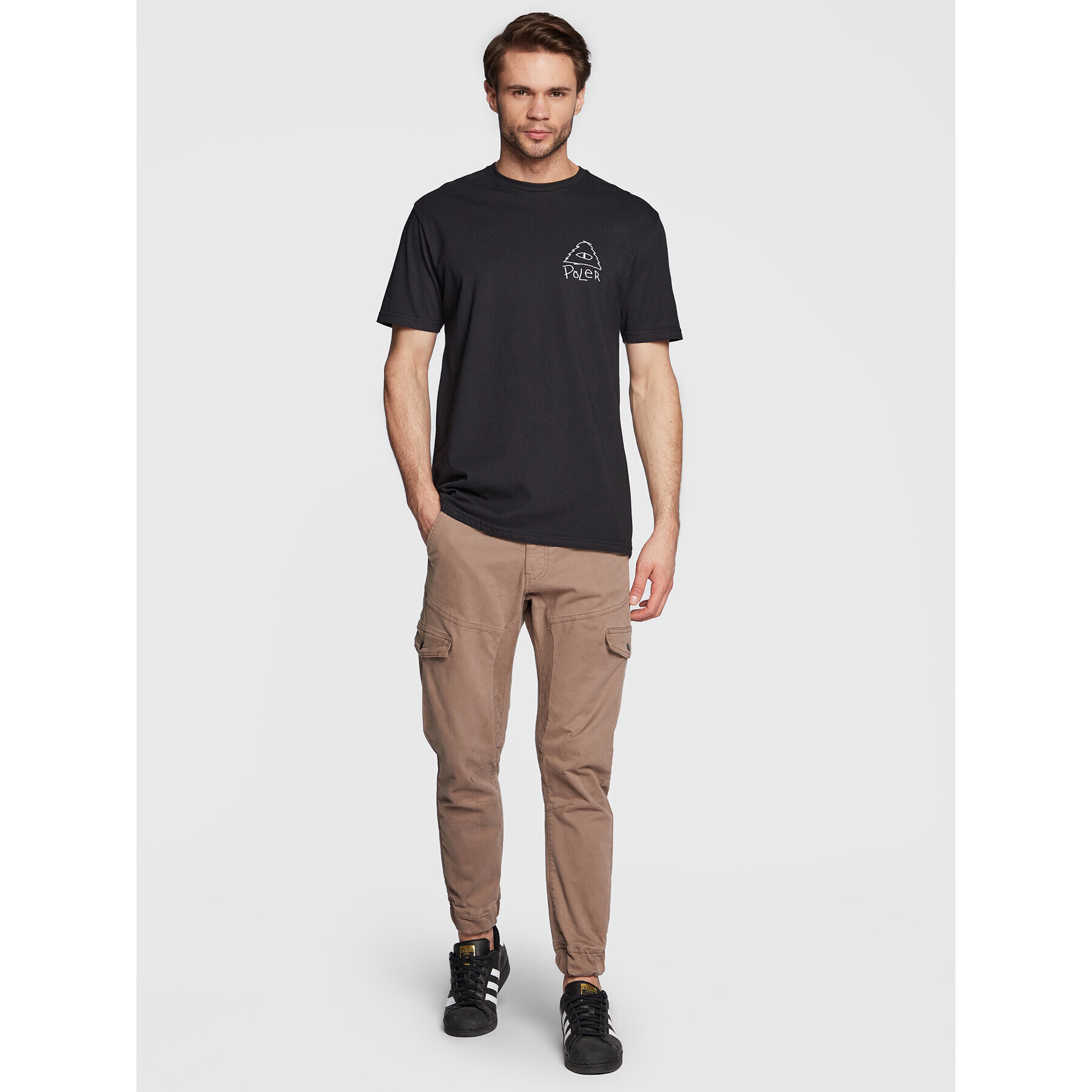 Poler Тишърт Scribble 223APM2002 Черен Classic Fit - Pepit.bg