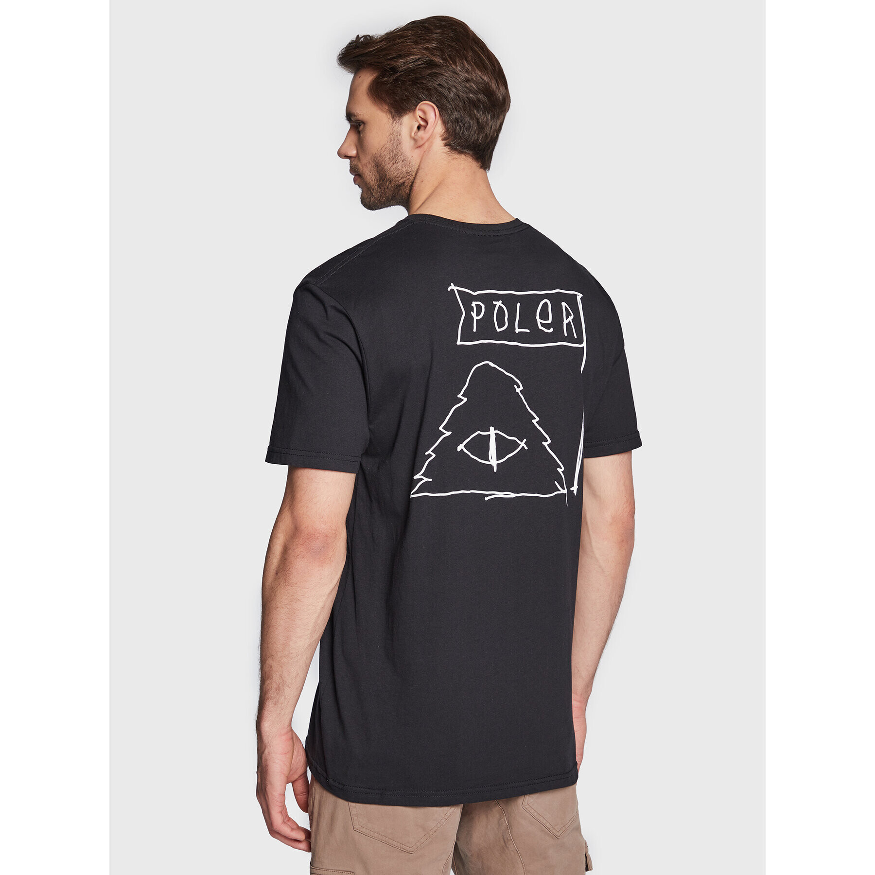 Poler Тишърт Scribble 223APM2002 Черен Classic Fit - Pepit.bg