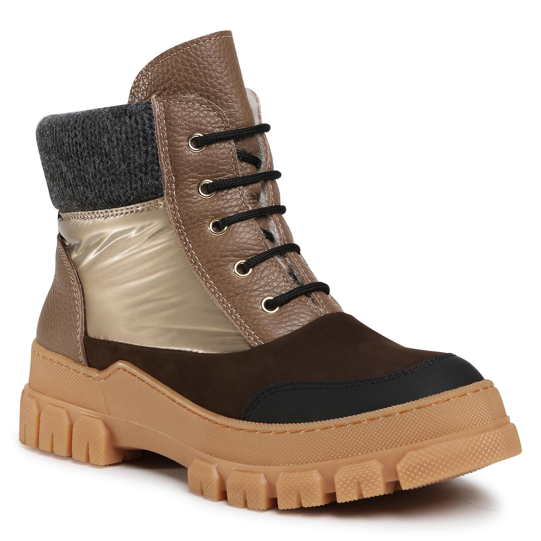 Pollini Боти SA21163H1BTN130A Златист - Pepit.bg