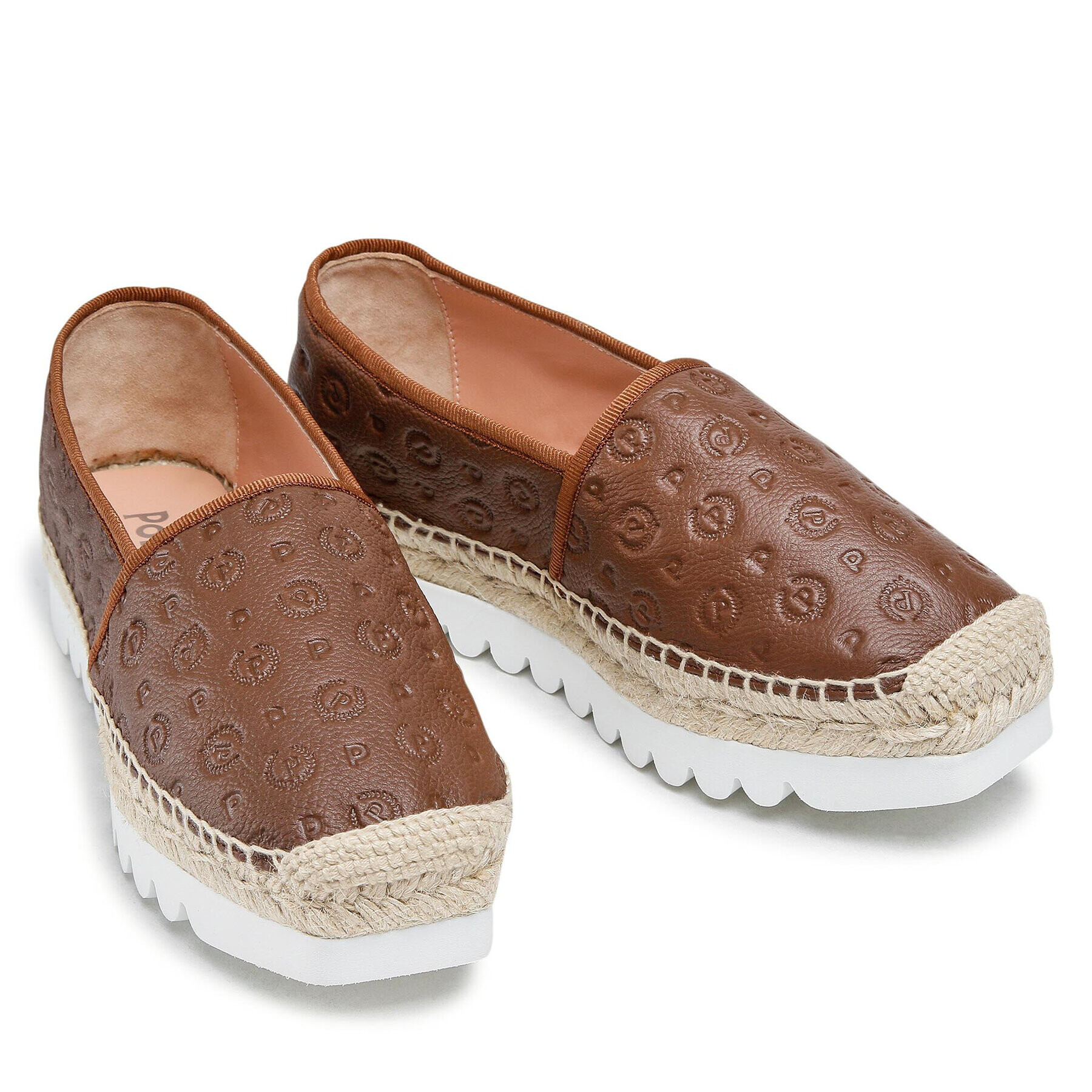Pollini Еспадрили TA10124G0EQ2V300 Кафяв - Pepit.bg