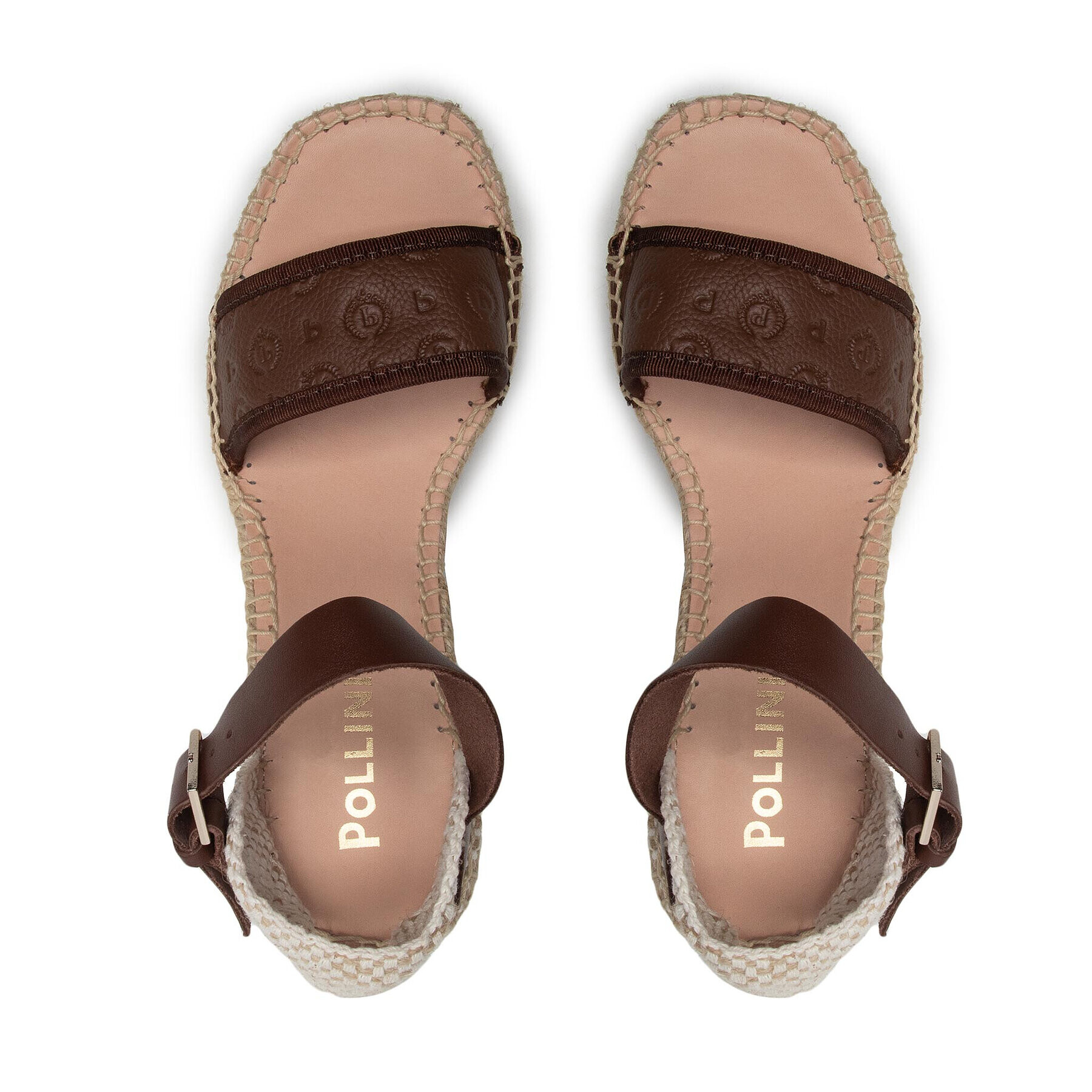 Pollini Еспадрили TA1612BI0EQ2V300 Кафяв - Pepit.bg