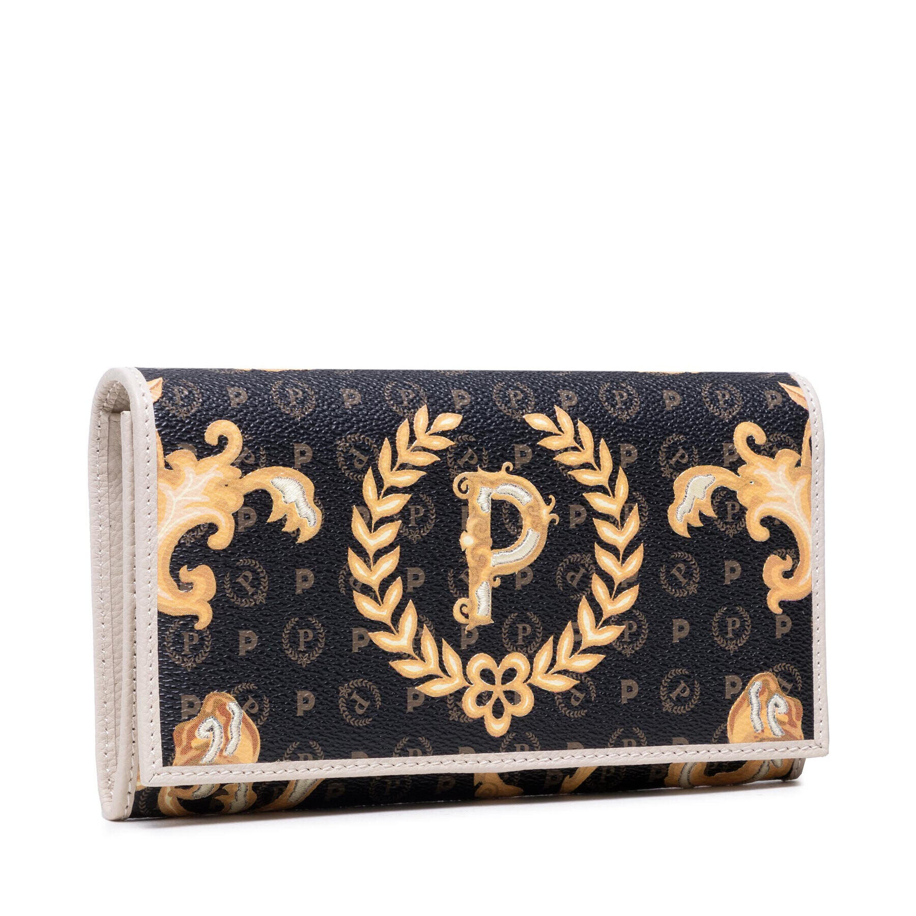 Pollini Голям дамски портфейл TE9000PP02Q4500A Черен - Pepit.bg
