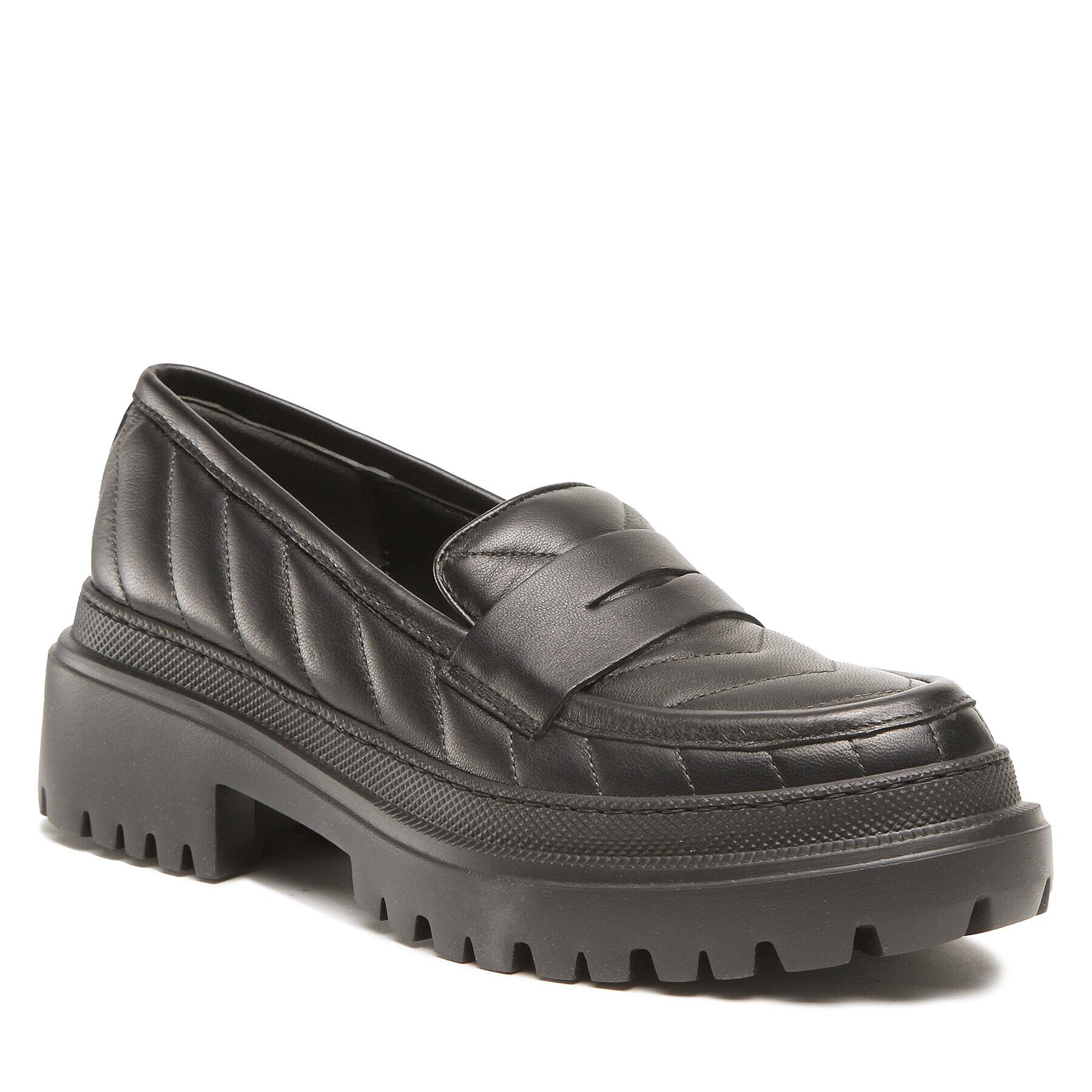 Pollini лоуфъри с дебела подметка SA10064G1FTP0000 Черен - Pepit.bg
