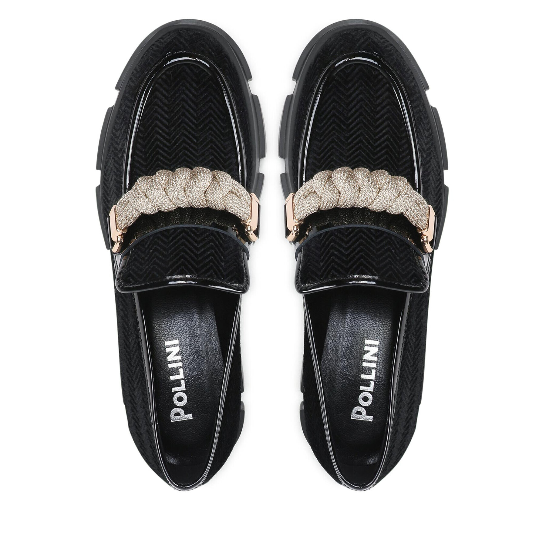Pollini Обувки SA10134G1FTJ100A Черен - Pepit.bg