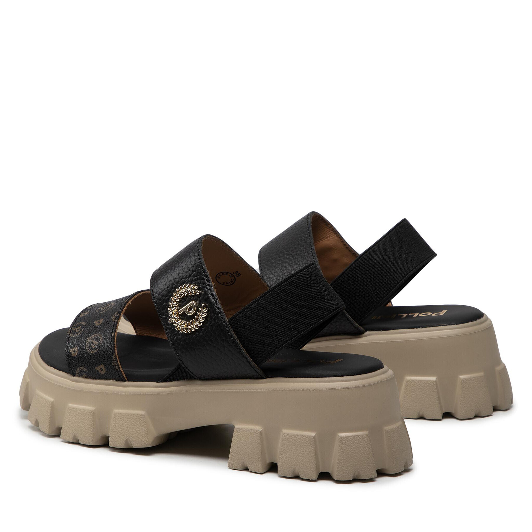 Pollini Сандали TA16096G0EQ1100A Черен - Pepit.bg