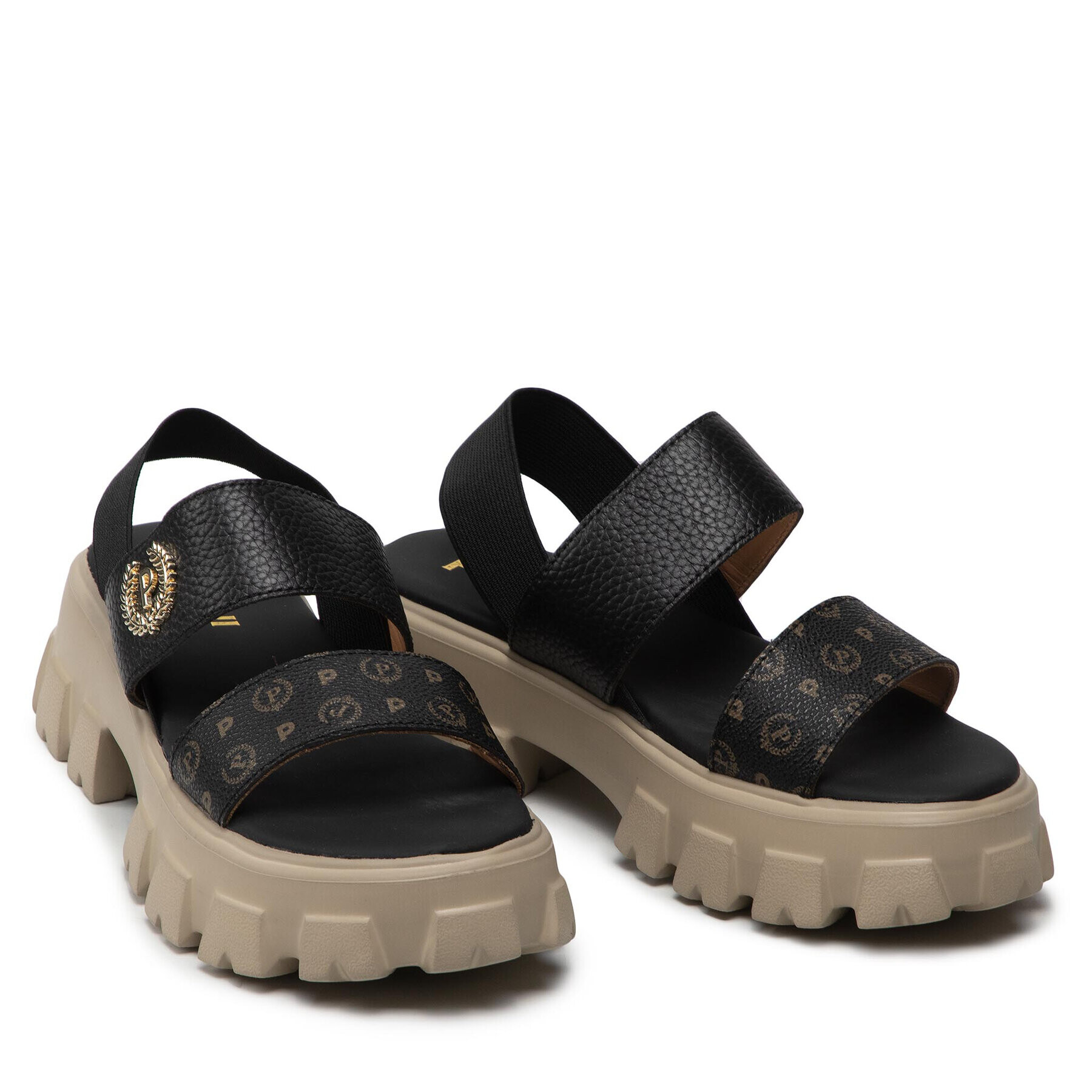 Pollini Сандали TA16096G0EQ1100A Черен - Pepit.bg