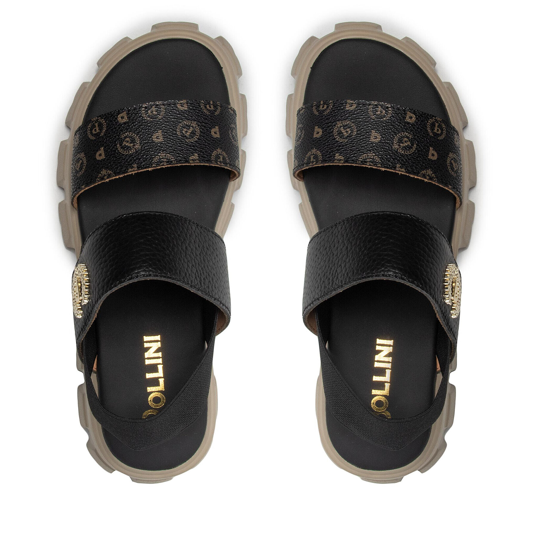 Pollini Сандали TA16096G0EQ1100A Черен - Pepit.bg