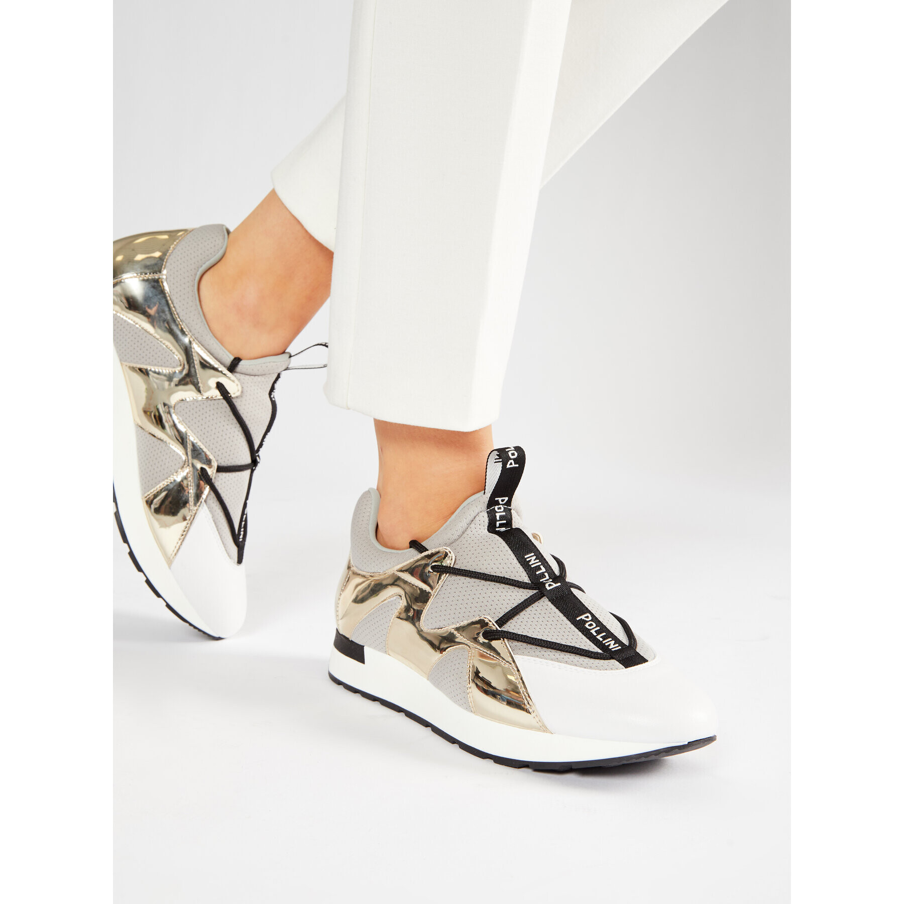 Pollini Сникърси SA15063G1CXF110A Сив - Pepit.bg