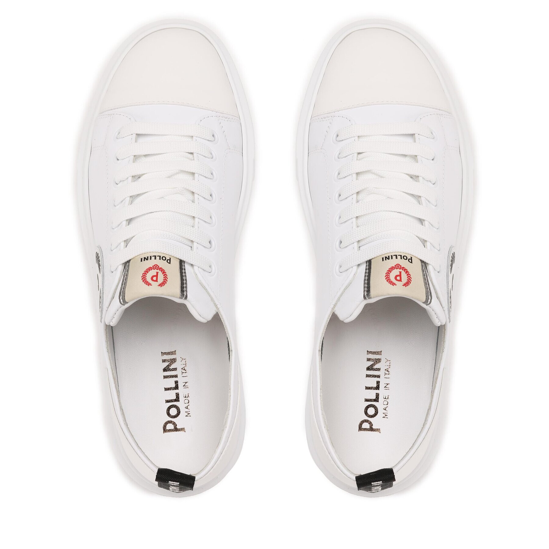 Pollini Сникърси SB15144G0FXR110A Бял - Pepit.bg