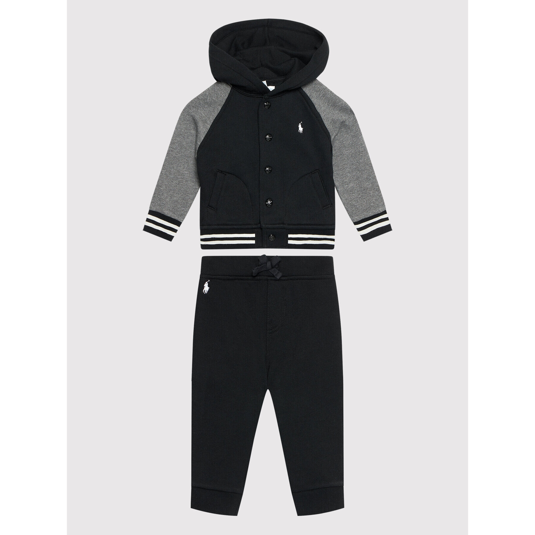 Polo Ralph Lauren Анцуг 320853724001 Черен Regular Fit - Pepit.bg